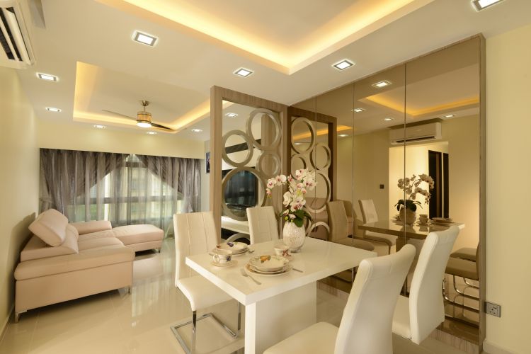 Contemporary, Modern Design - Living Room - HDB 4 Room - Design by Eight Design Pte Ltd