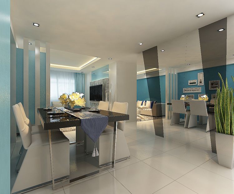 Contemporary, Modern Design - Dining Room - HDB 4 Room - Design by Eight Design Pte Ltd