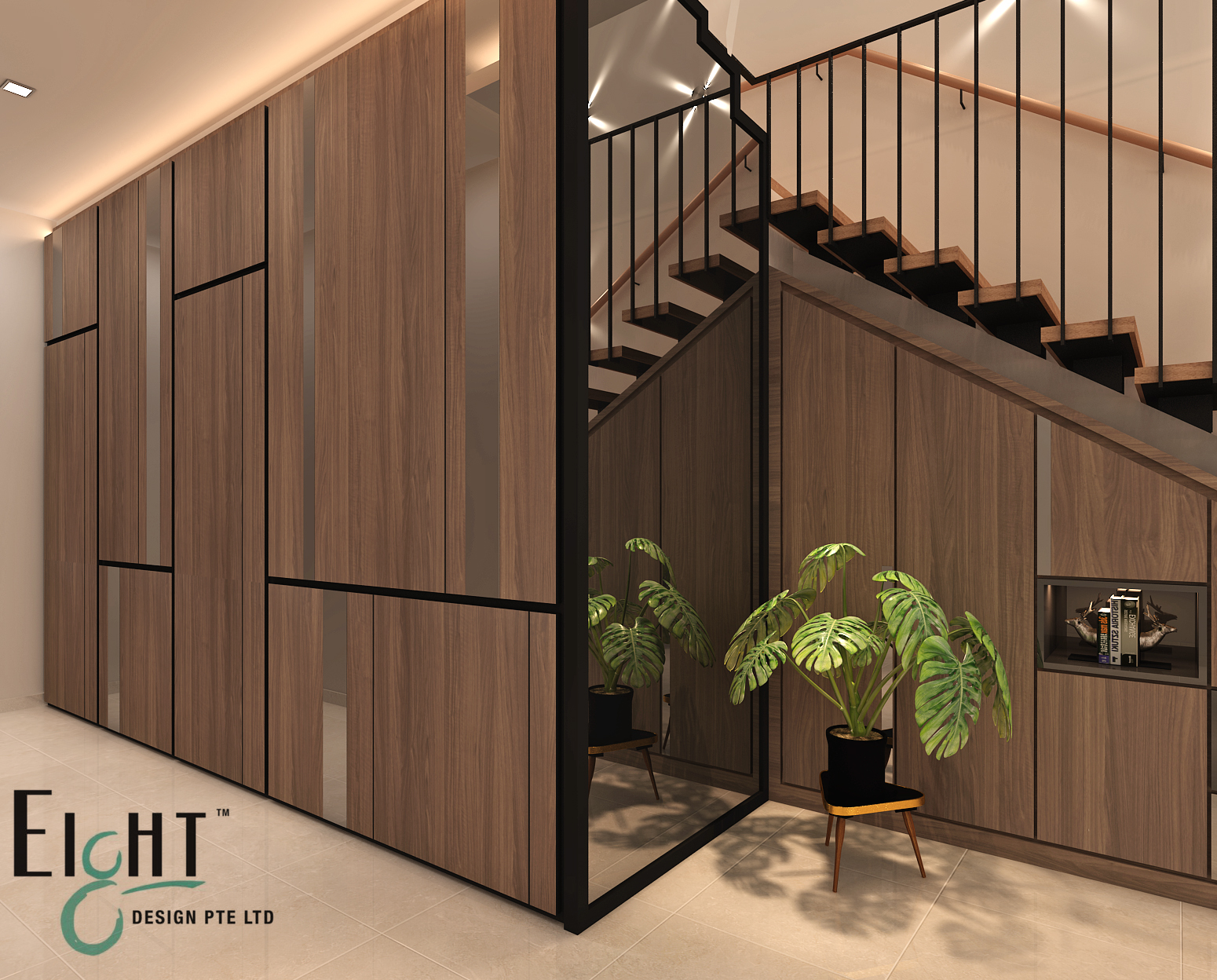Contemporary, Modern Design - Living Room - Landed House - Design by Eight Design Pte Ltd