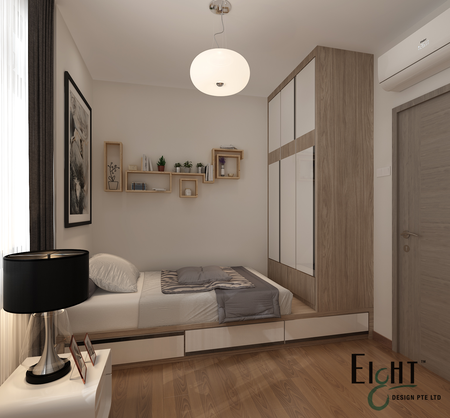 Contemporary, Modern Design - Bedroom - Landed House - Design by Eight Design Pte Ltd