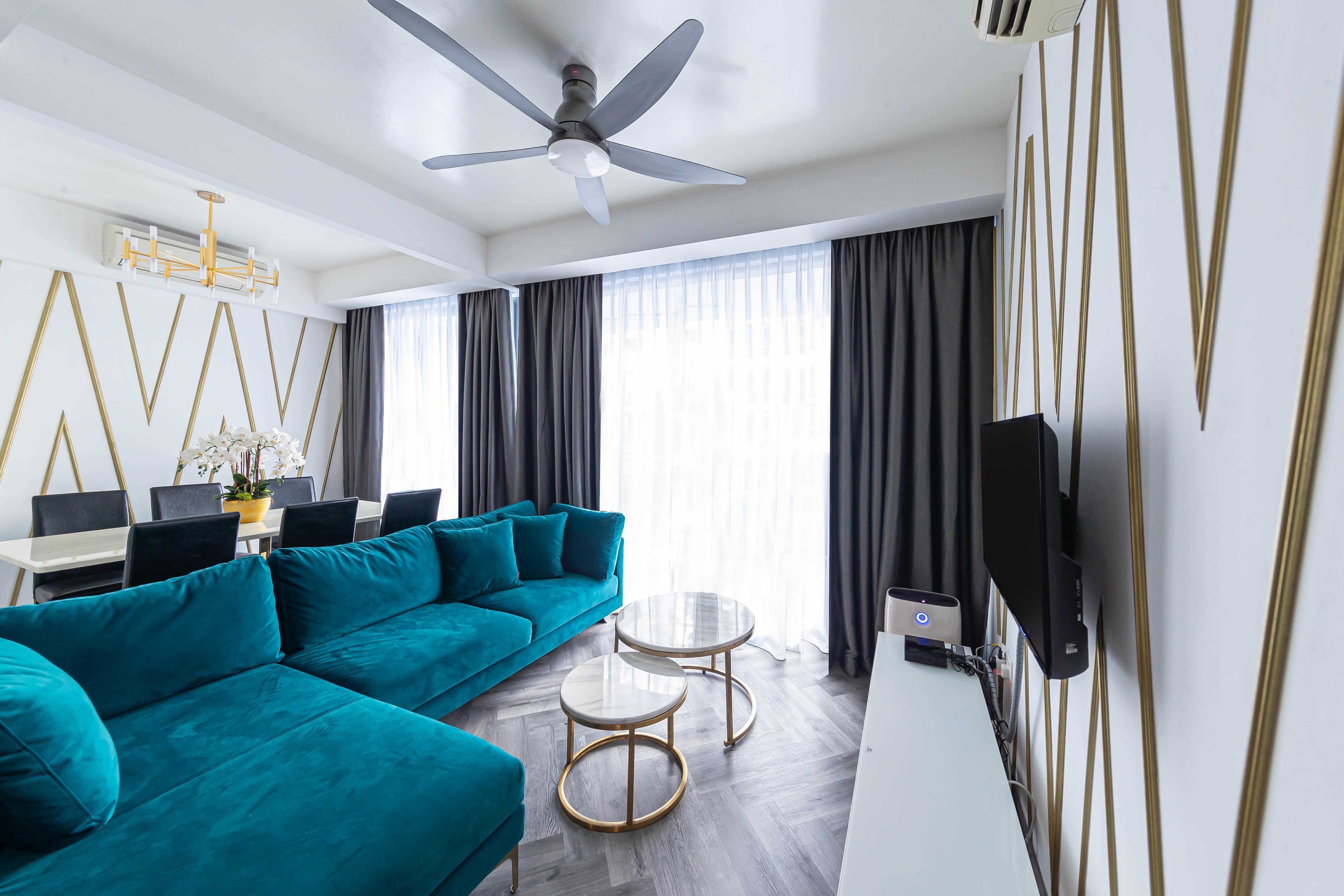 Victorian Design - Living Room - Condominium - Design by Eight Design Pte Ltd