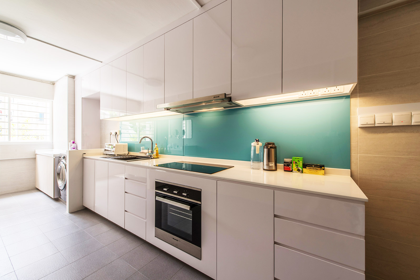 Minimalist, Modern Design - Kitchen - HDB 4 Room - Design by Einstein Studio Pte Ltd