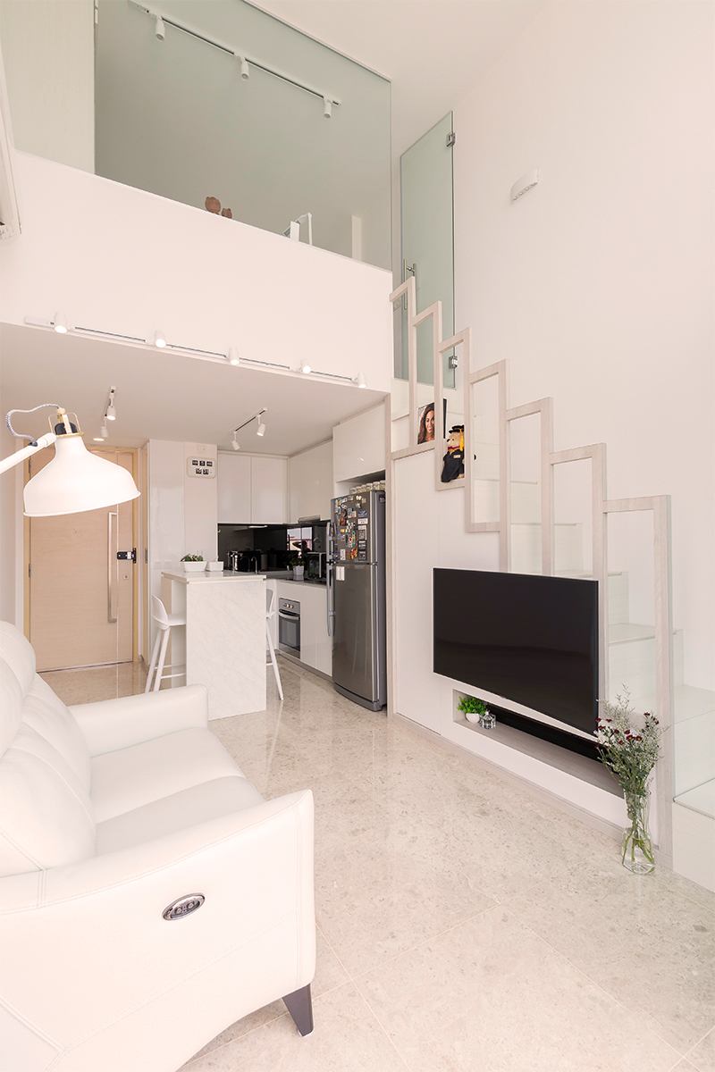 Minimalist Design - Living Room - Condominium - Design by Einstein Studio Pte Ltd