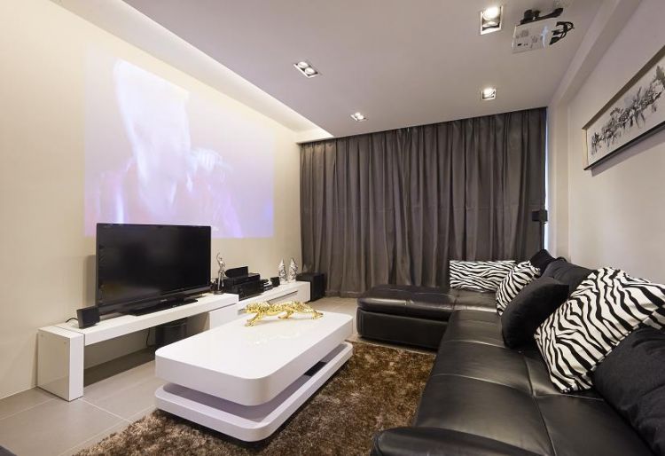 Minimalist, Modern Design - Living Room - Condominium - Design by Euphoric Designs