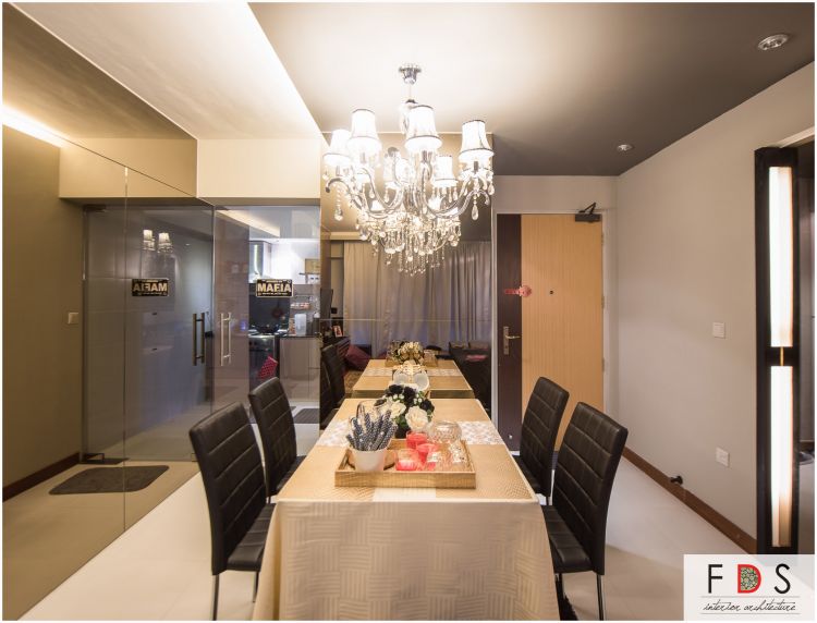 Modern Design - Dining Room - HDB 4 Room - Design by Fatema Design Studio