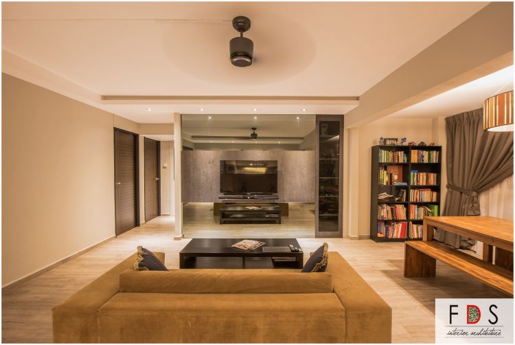 Modern Design - Living Room - HDB 5 Room - Design by Fatema Design Studio
