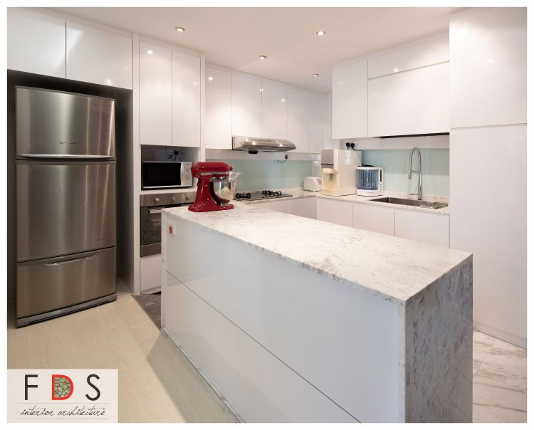 Modern Design - Kitchen - HDB Executive Apartment - Design by Fatema Design Studio