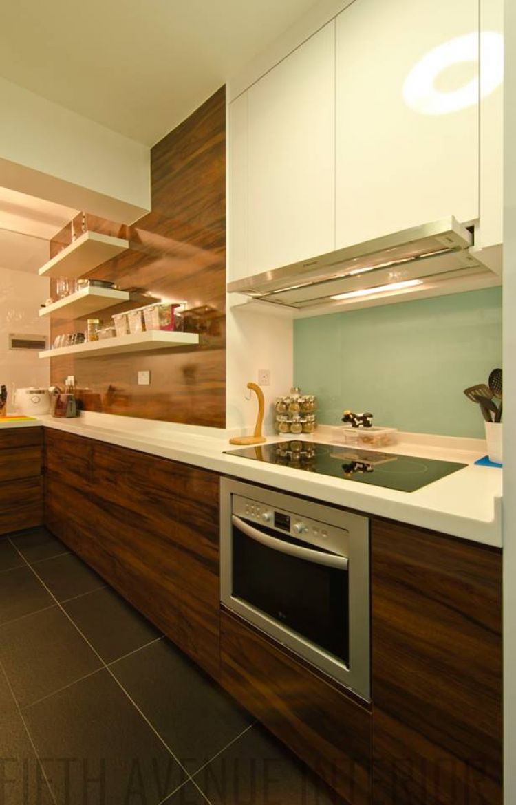 Minimalist, Modern Design - Kitchen - HDB Executive Apartment - Design by Fifth Avenue Interior Design