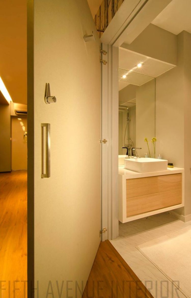 Minimalist, Modern Design - Bathroom - HDB Executive Apartment - Design by Fifth Avenue Interior Design