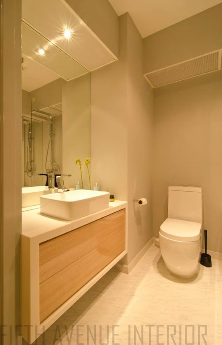 Minimalist, Modern Design - Bathroom - HDB Executive Apartment - Design by Fifth Avenue Interior Design