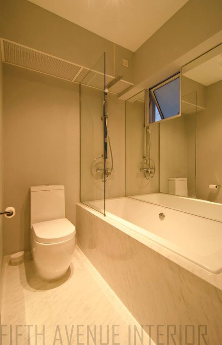 Minimalist, Modern Design - Bathroom - HDB Executive Apartment - Design by Fifth Avenue Interior Design