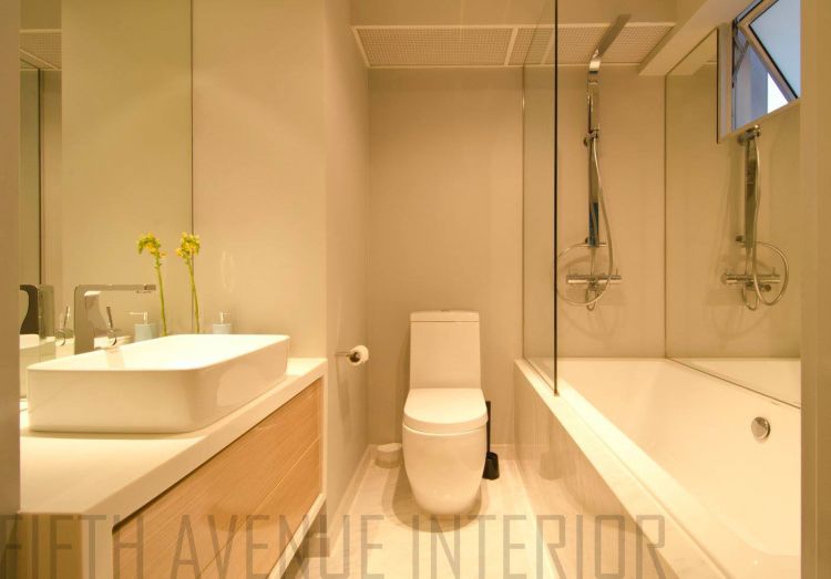 Minimalist, Modern Design - Bathroom - HDB Executive Apartment - Design by Fifth Avenue Interior Design