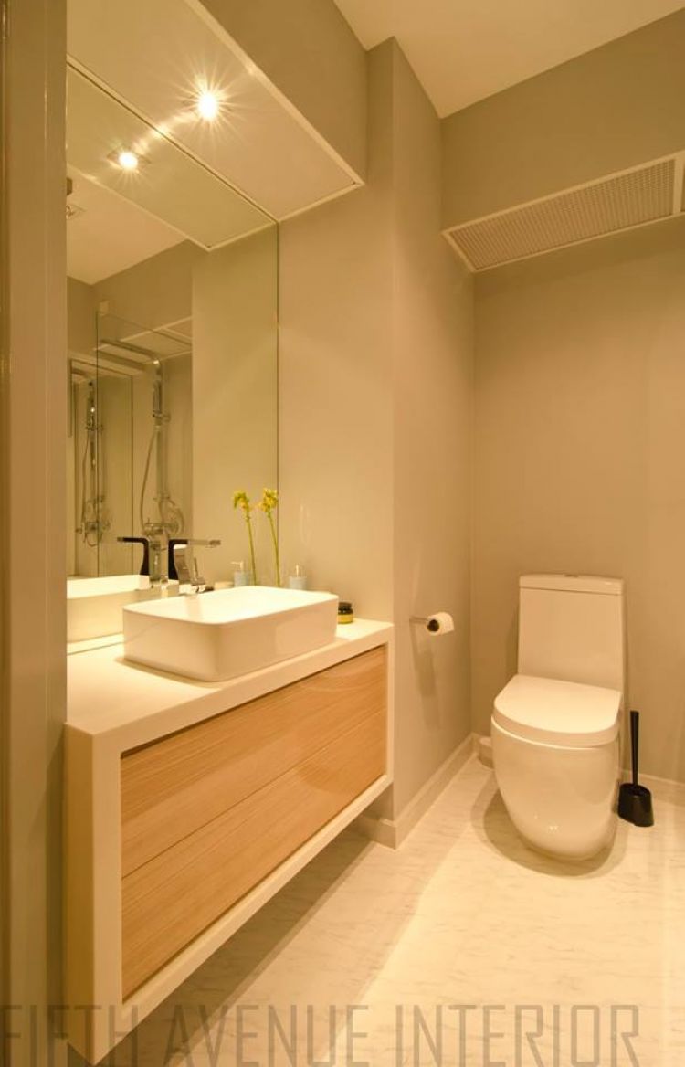 Minimalist, Modern Design - Bathroom - HDB 4 Room - Design by Fifth Avenue Interior Design