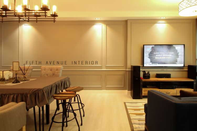 Classical, Modern Design - Living Room - HDB 4 Room - Design by Fifth Avenue Interior Design