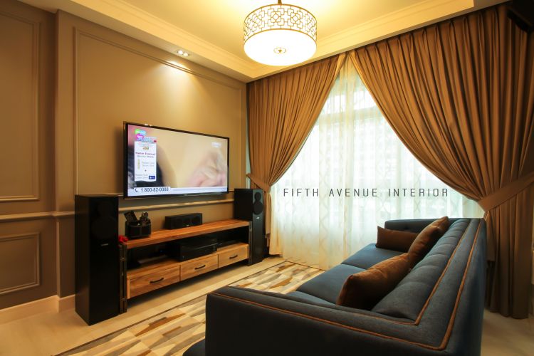 Classical, Modern Design - Living Room - HDB 4 Room - Design by Fifth Avenue Interior Design