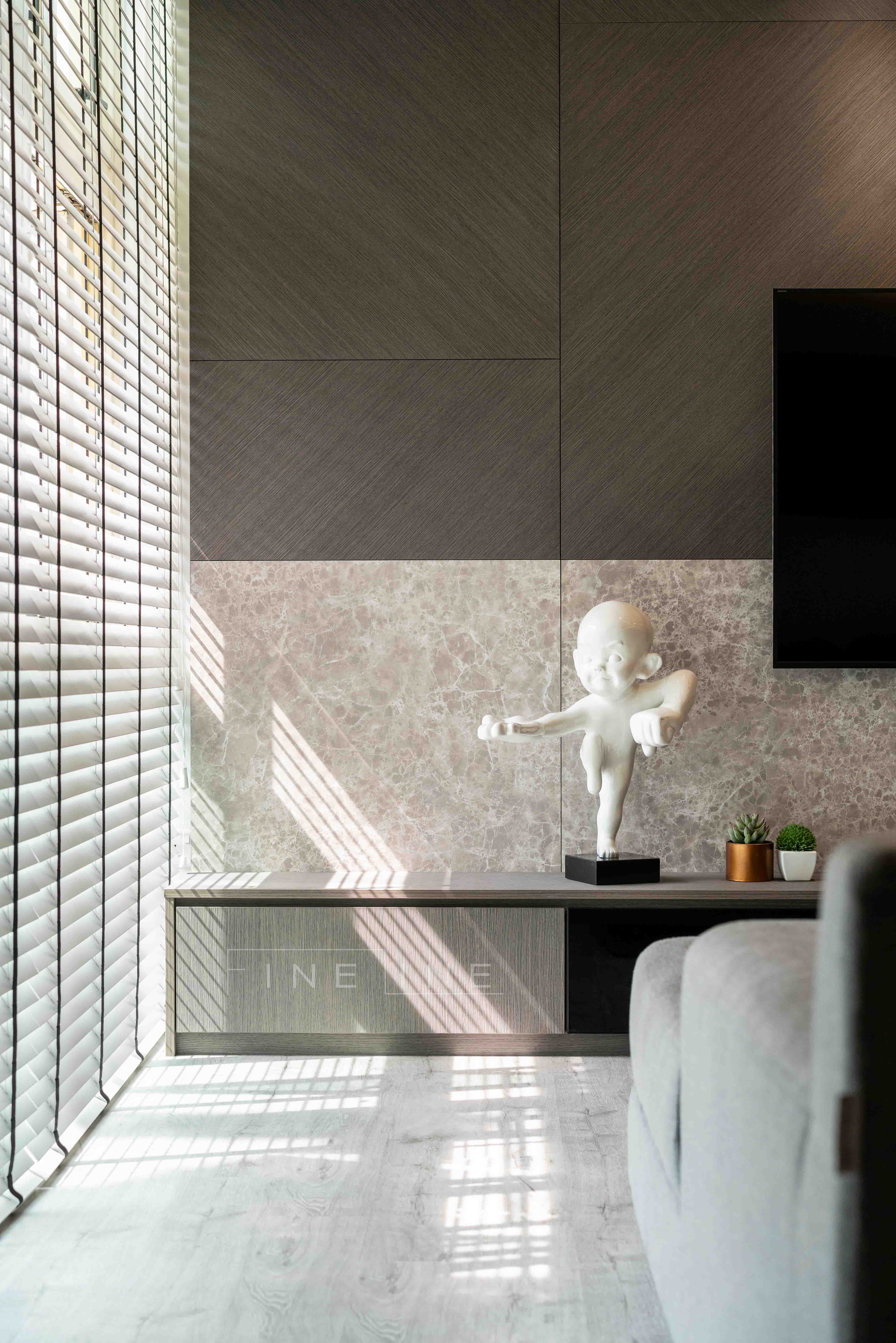 Contemporary Design - Living Room - HDB 5 Room - Design by Fineline Design Pte Ltd