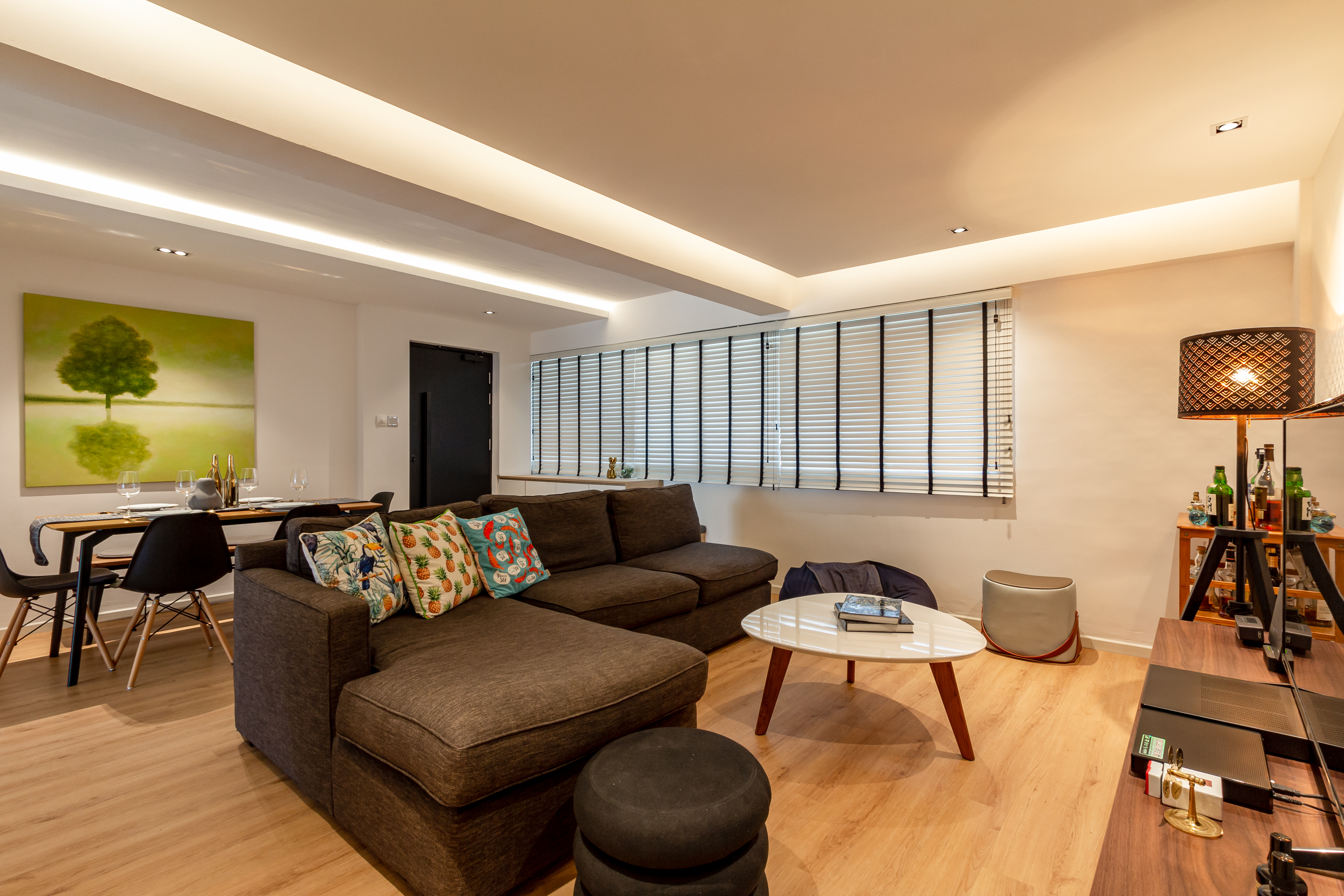 Scandinavian Design - Living Room - HDB 4 Room - Design by Fineline Design Pte Ltd