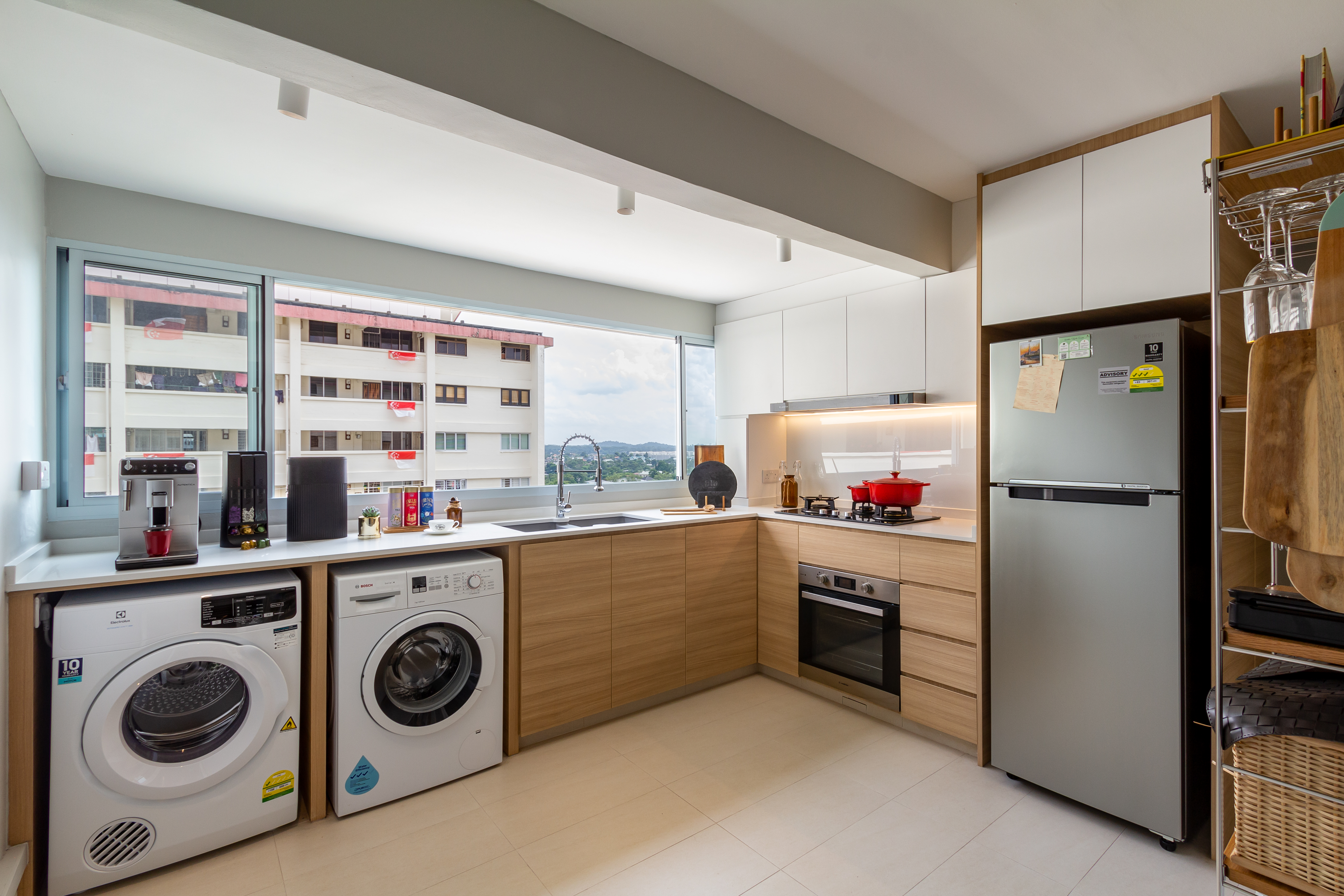 Scandinavian Design - Kitchen - HDB 4 Room - Design by Fineline Design Pte Ltd