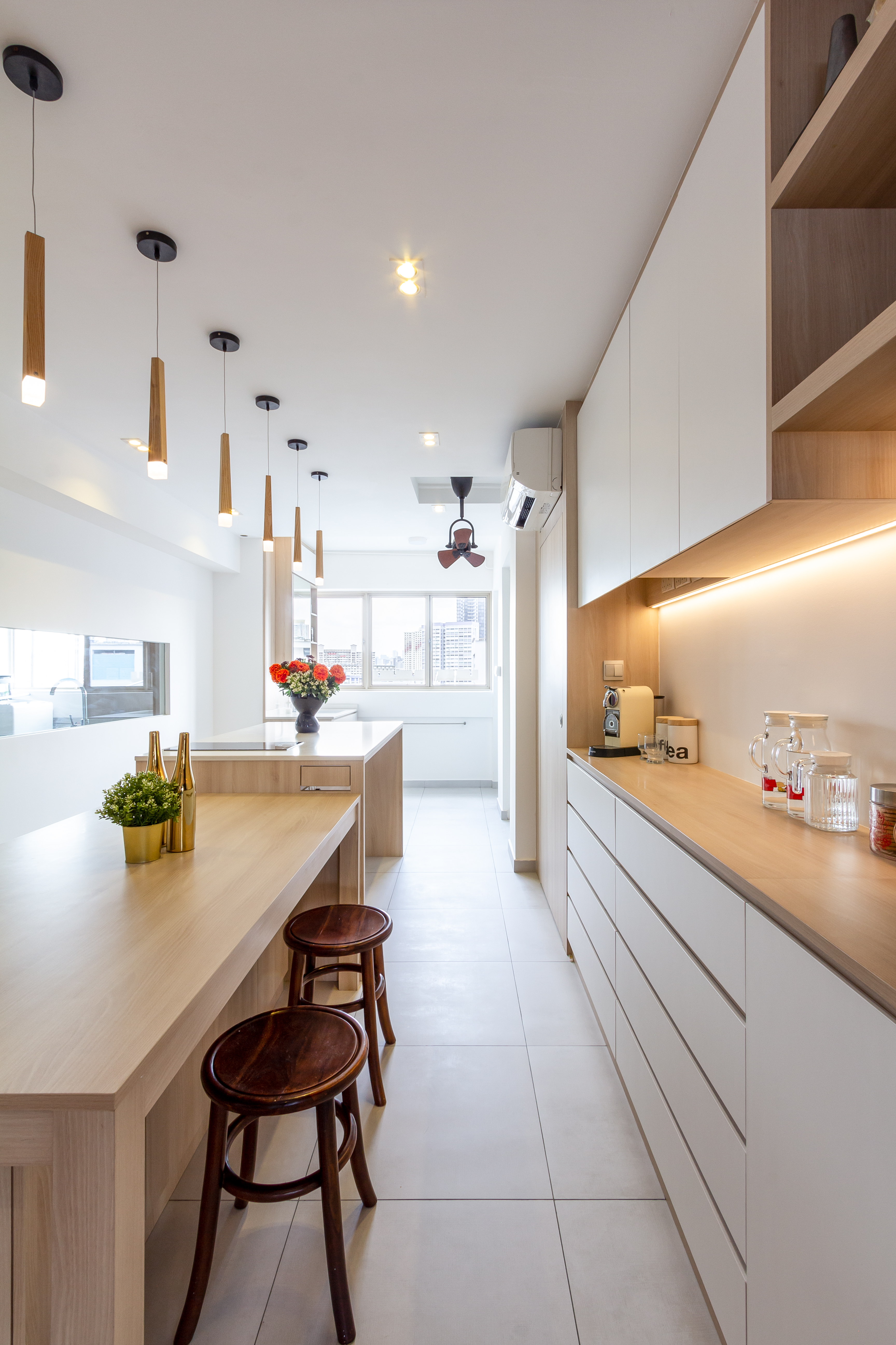 Scandinavian Design - Kitchen - HDB Executive Apartment - Design by Fineline Design Pte Ltd