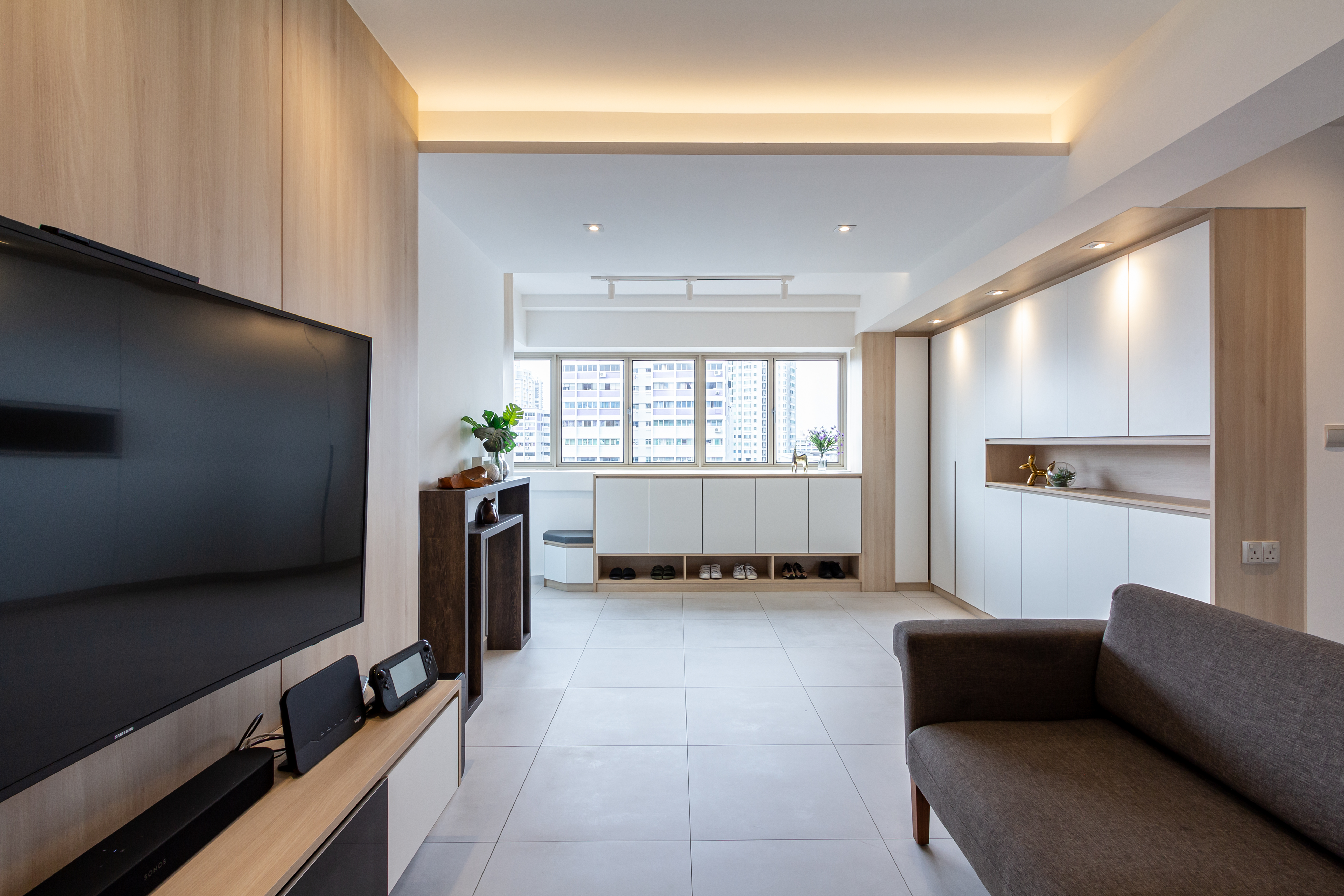 Scandinavian Design - Living Room - HDB Executive Apartment - Design by Fineline Design Pte Ltd