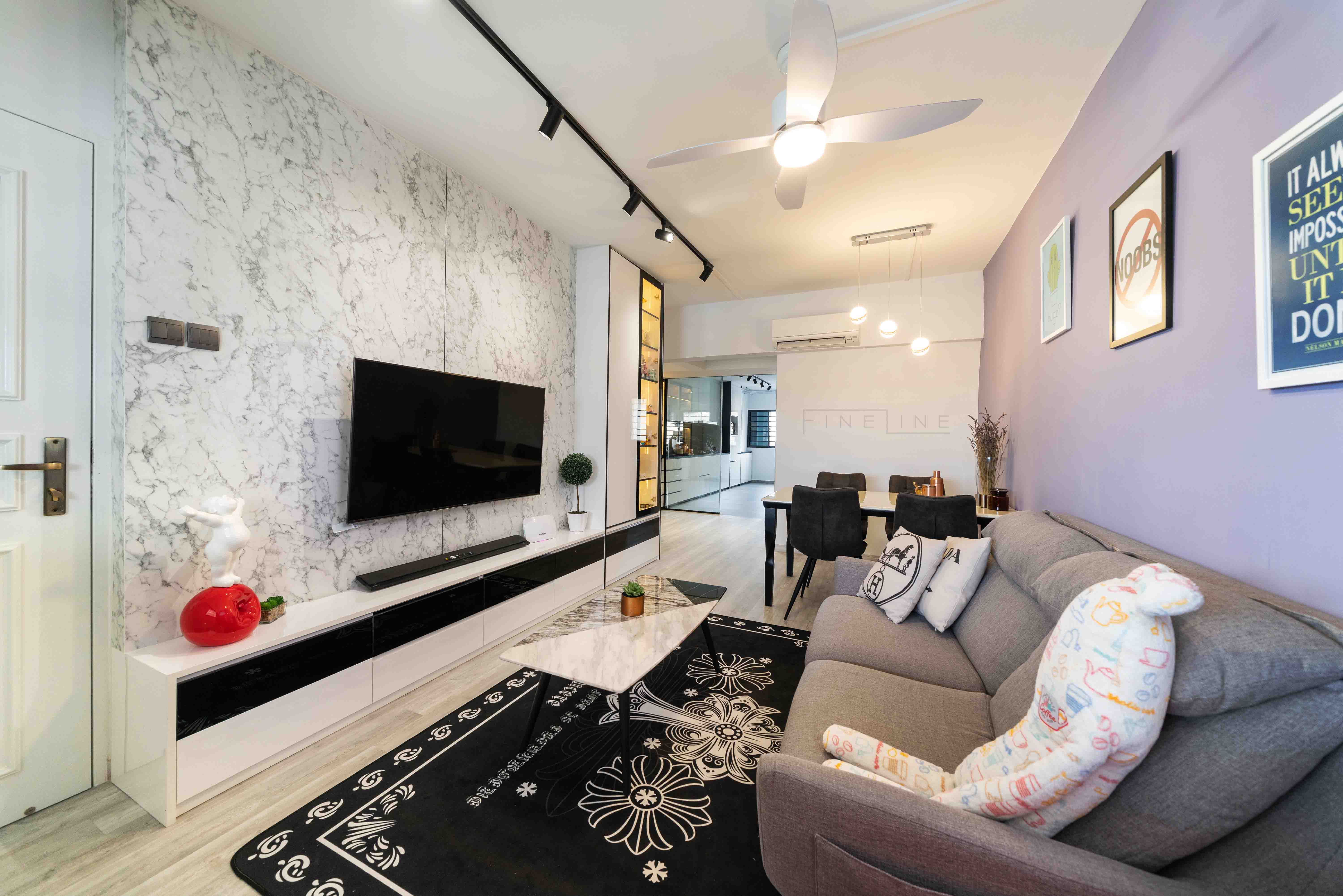 Classical, Others Design - Living Room - HDB 3 Room - Design by Fineline Design Pte Ltd