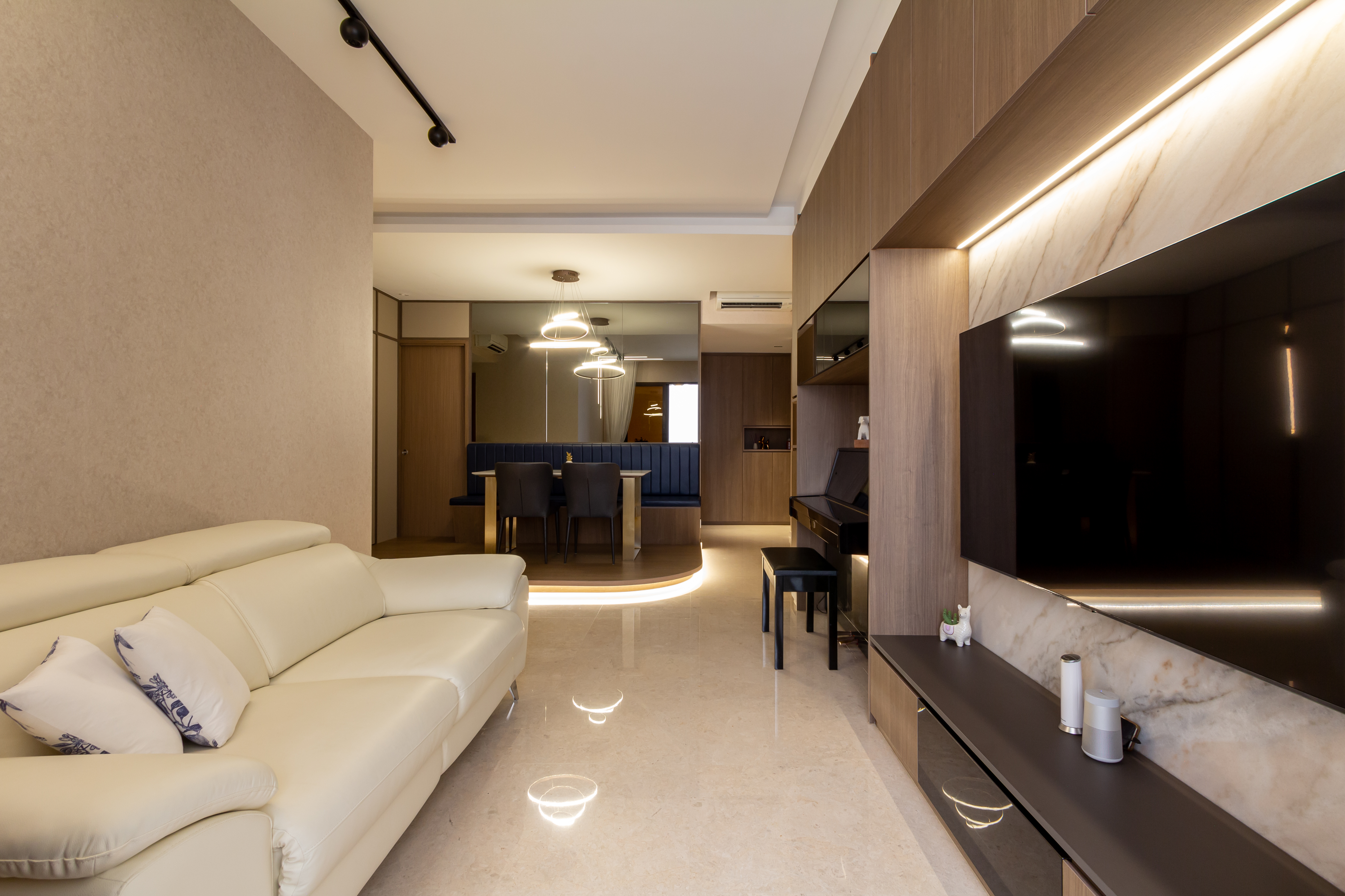 Modern Design - Living Room - Condominium - Design by Fineline Design Pte Ltd