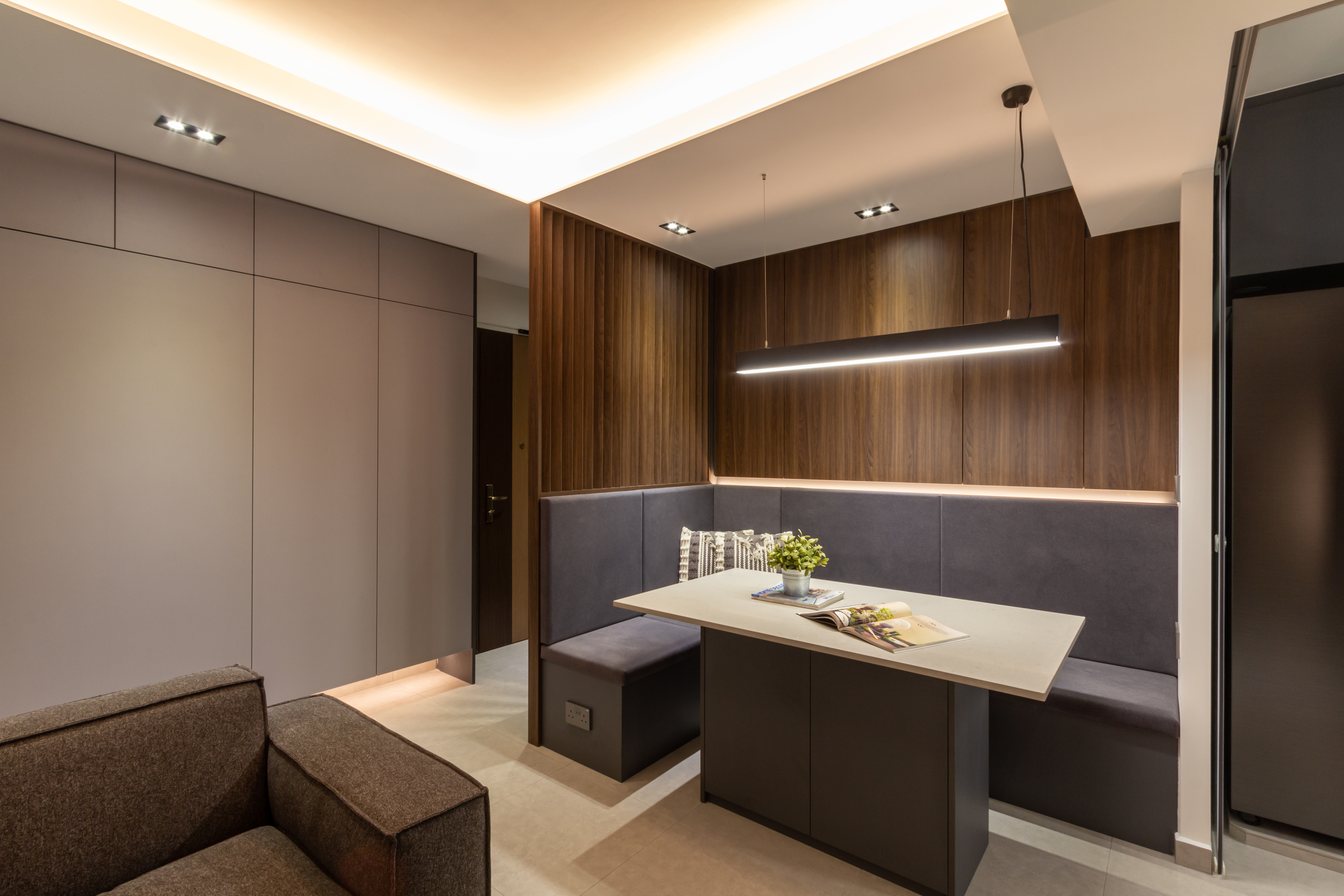 Contemporary, Modern Design - Dining Room - HDB 4 Room - Design by Fineline Design Pte Ltd