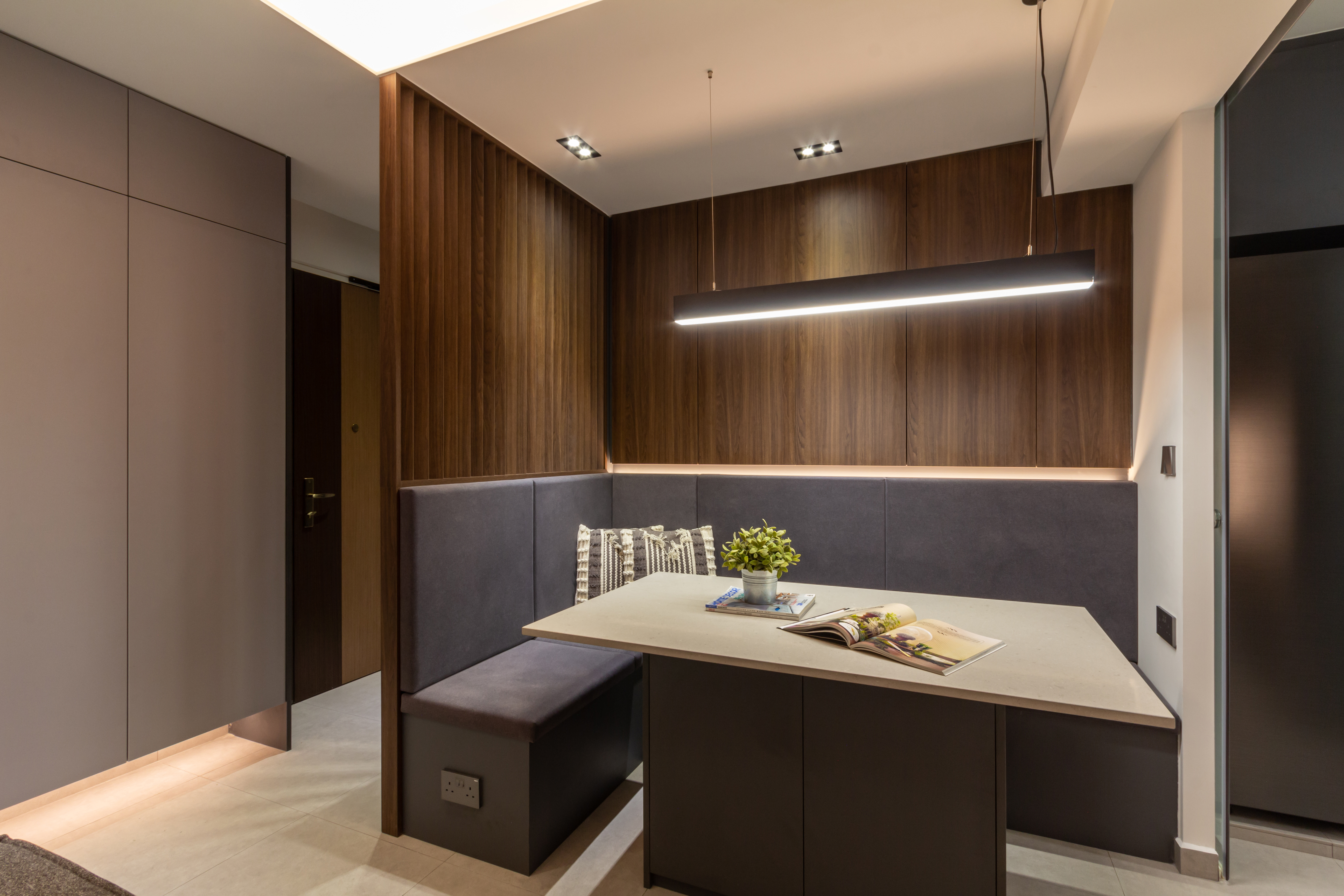 Contemporary, Modern Design - Dining Room - HDB 4 Room - Design by Fineline Design Pte Ltd