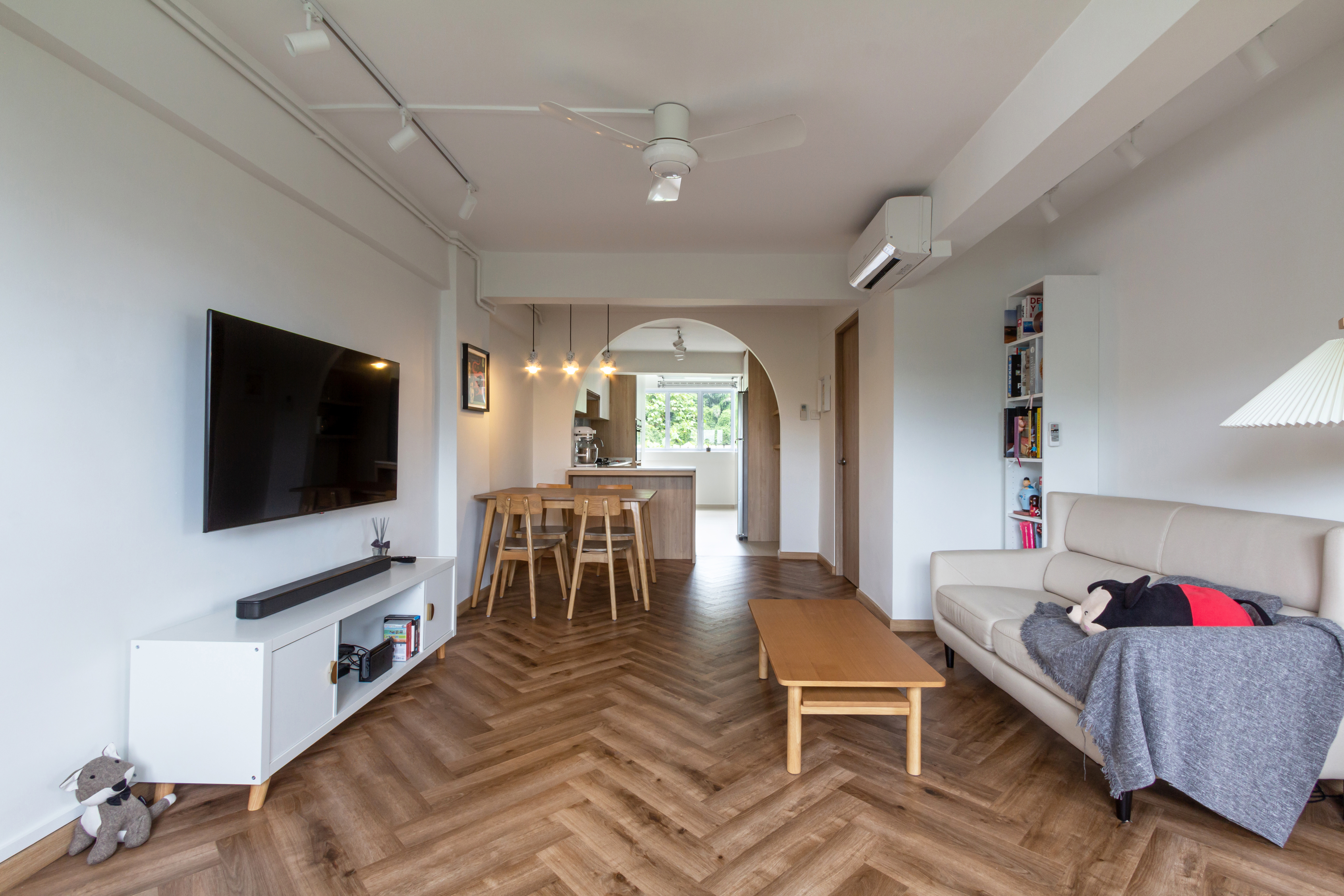 Eclectic Design - Living Room - HDB 3 Room - Design by Fineline Design Pte Ltd