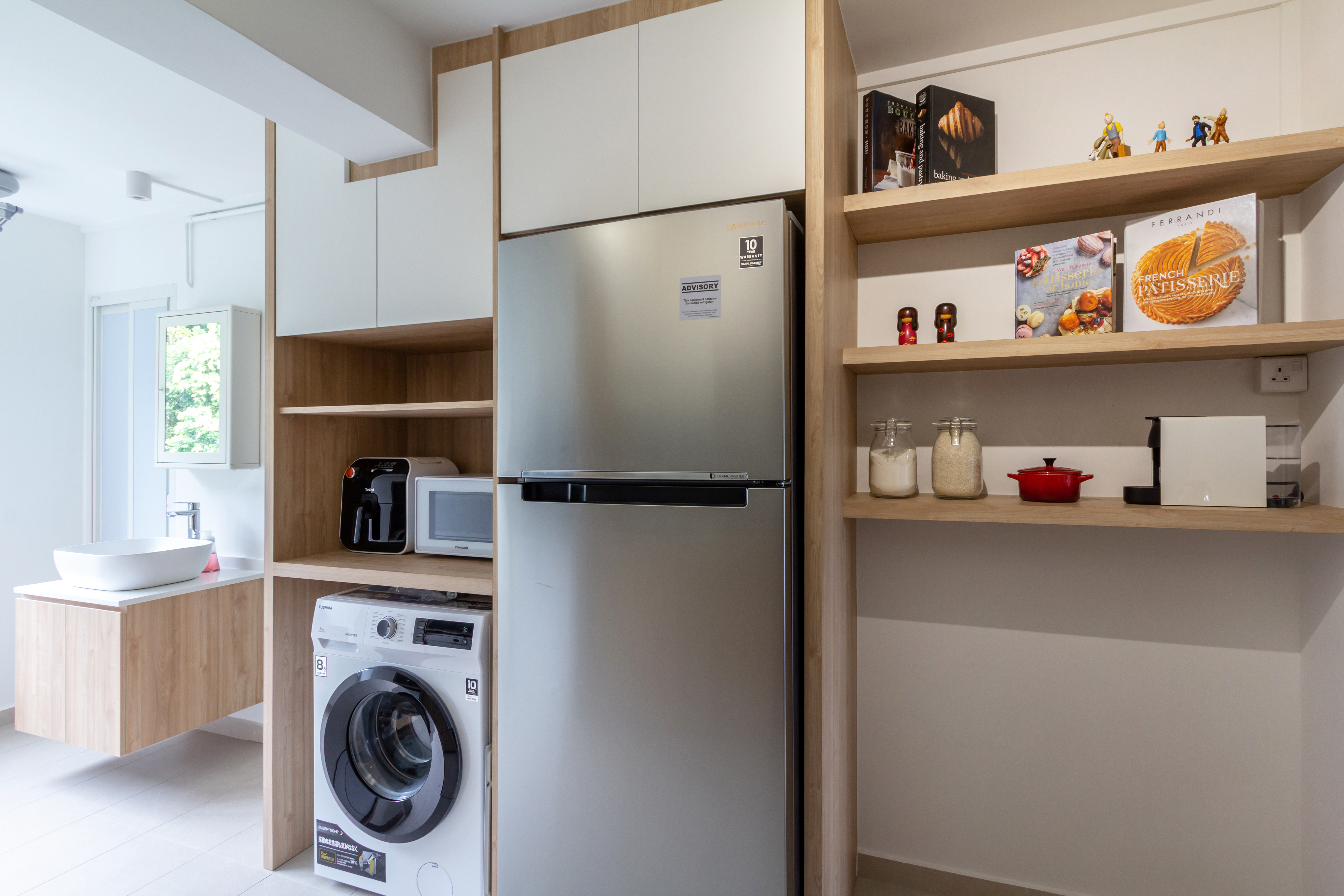 Eclectic Design - Kitchen - HDB 3 Room - Design by Fineline Design Pte Ltd