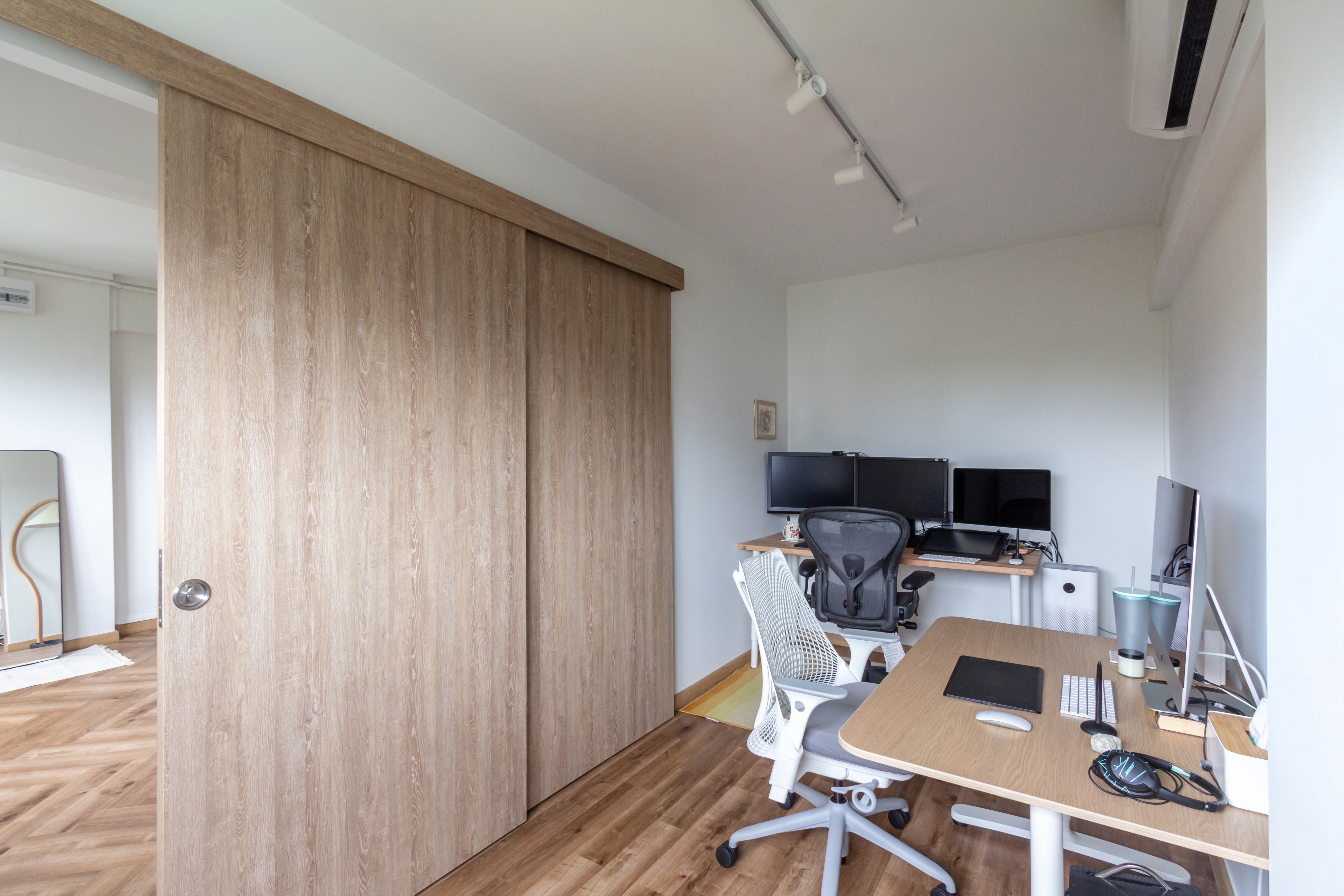 Eclectic Design - Study Room - HDB 3 Room - Design by Fineline Design Pte Ltd