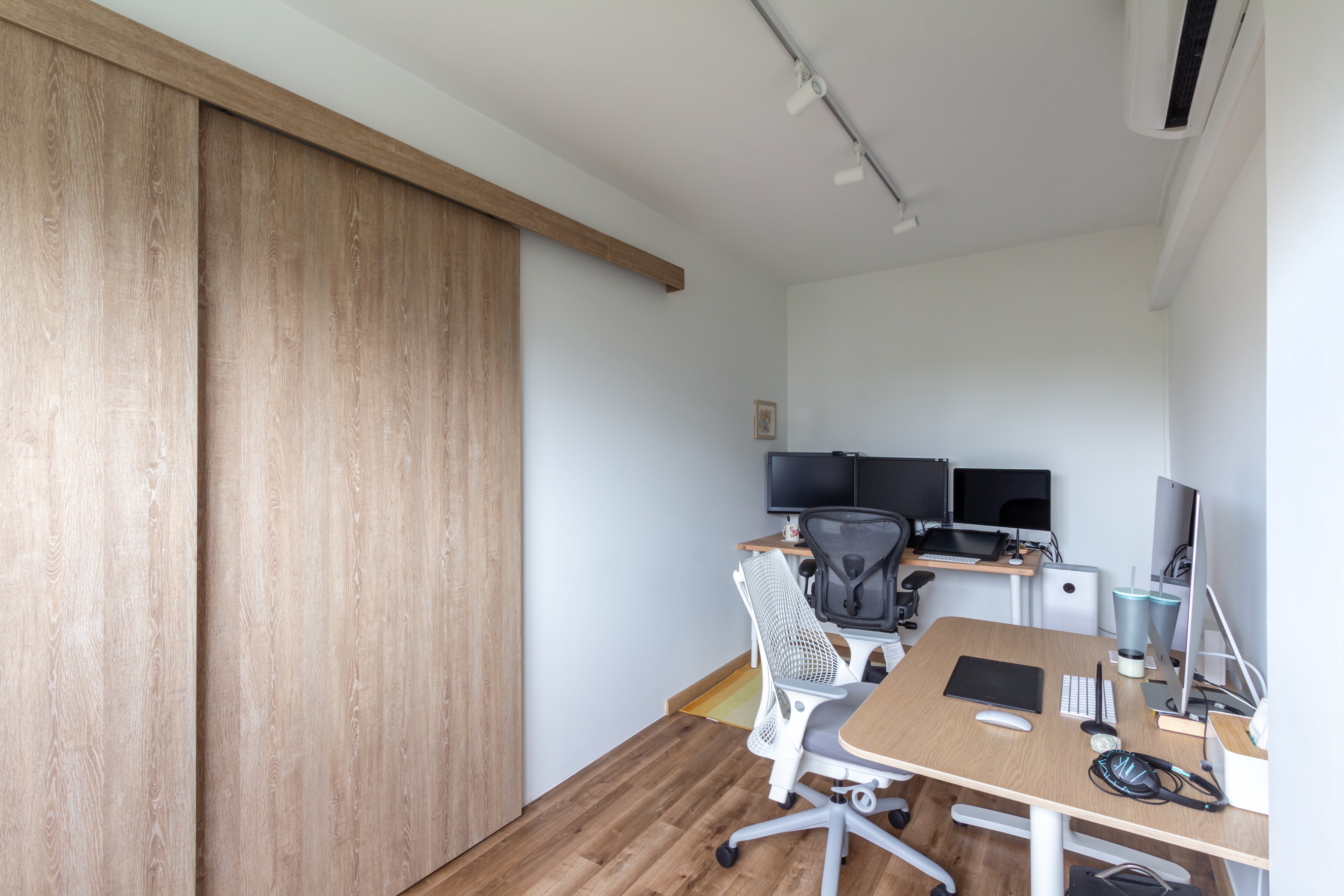 Eclectic Design - Study Room - HDB 3 Room - Design by Fineline Design Pte Ltd