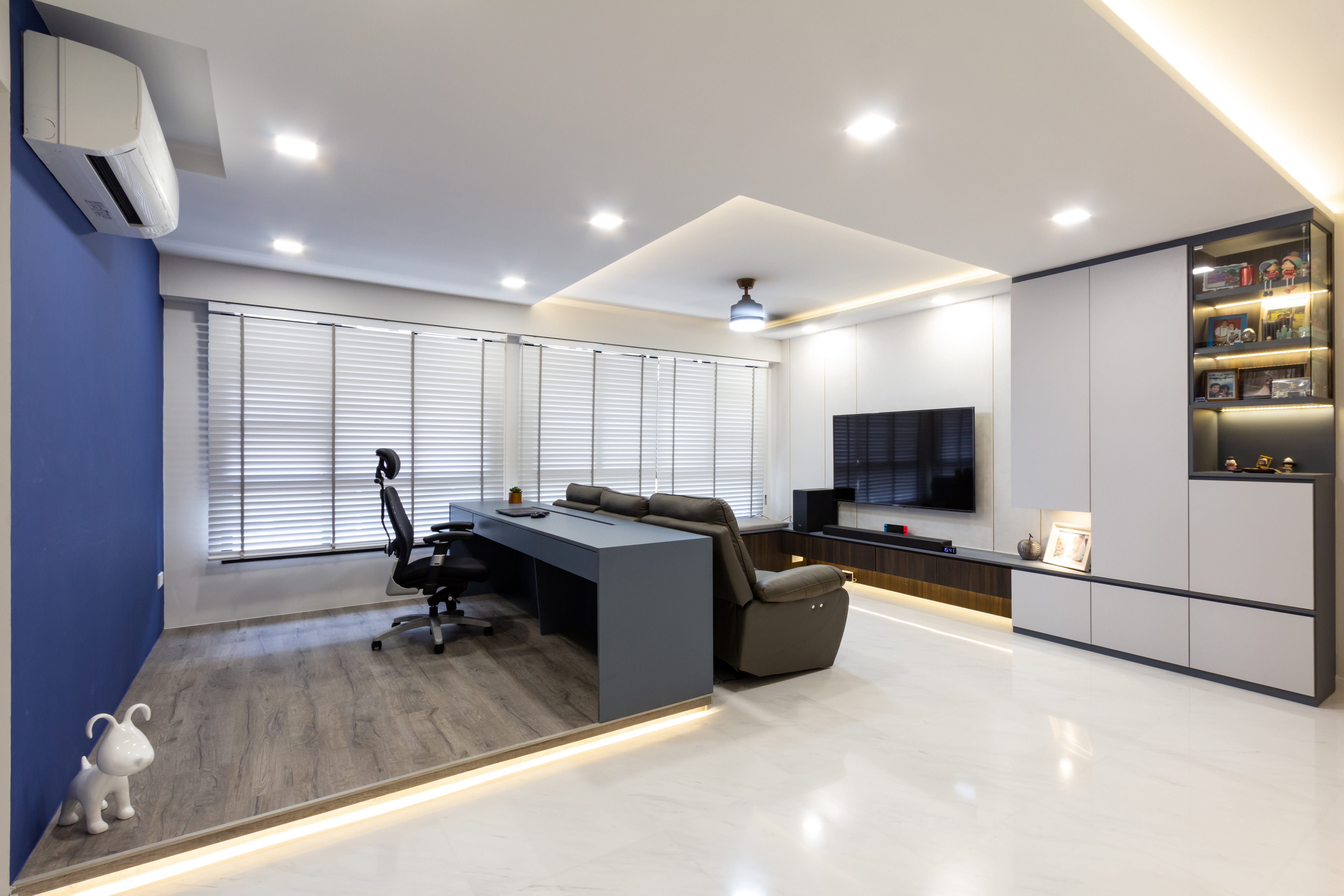 Contemporary, Modern Design - Living Room - HDB 5 Room - Design by Fineline Design Pte Ltd