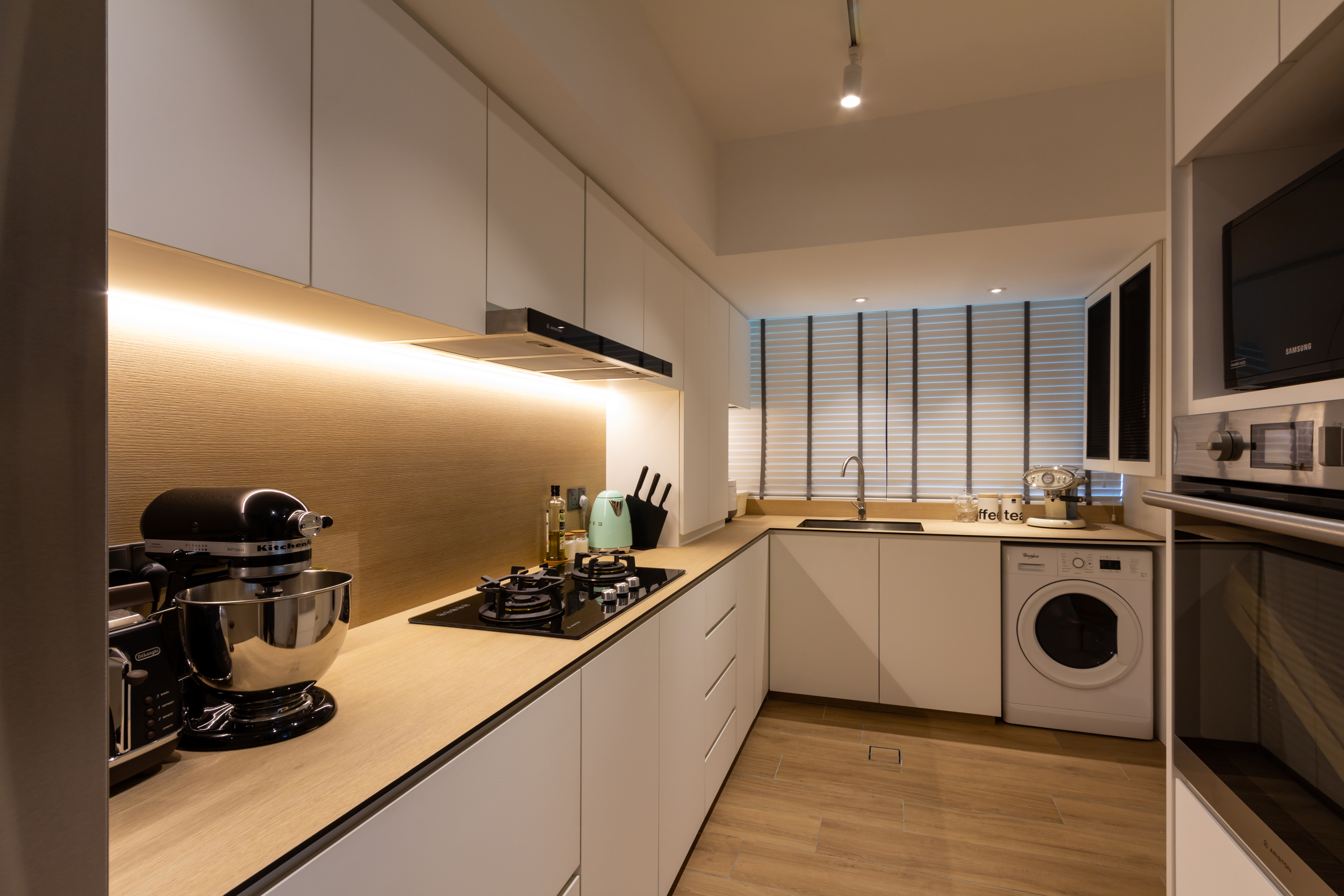 Modern, Scandinavian Design - Kitchen - HDB 3 Room - Design by Fineline Design Pte Ltd