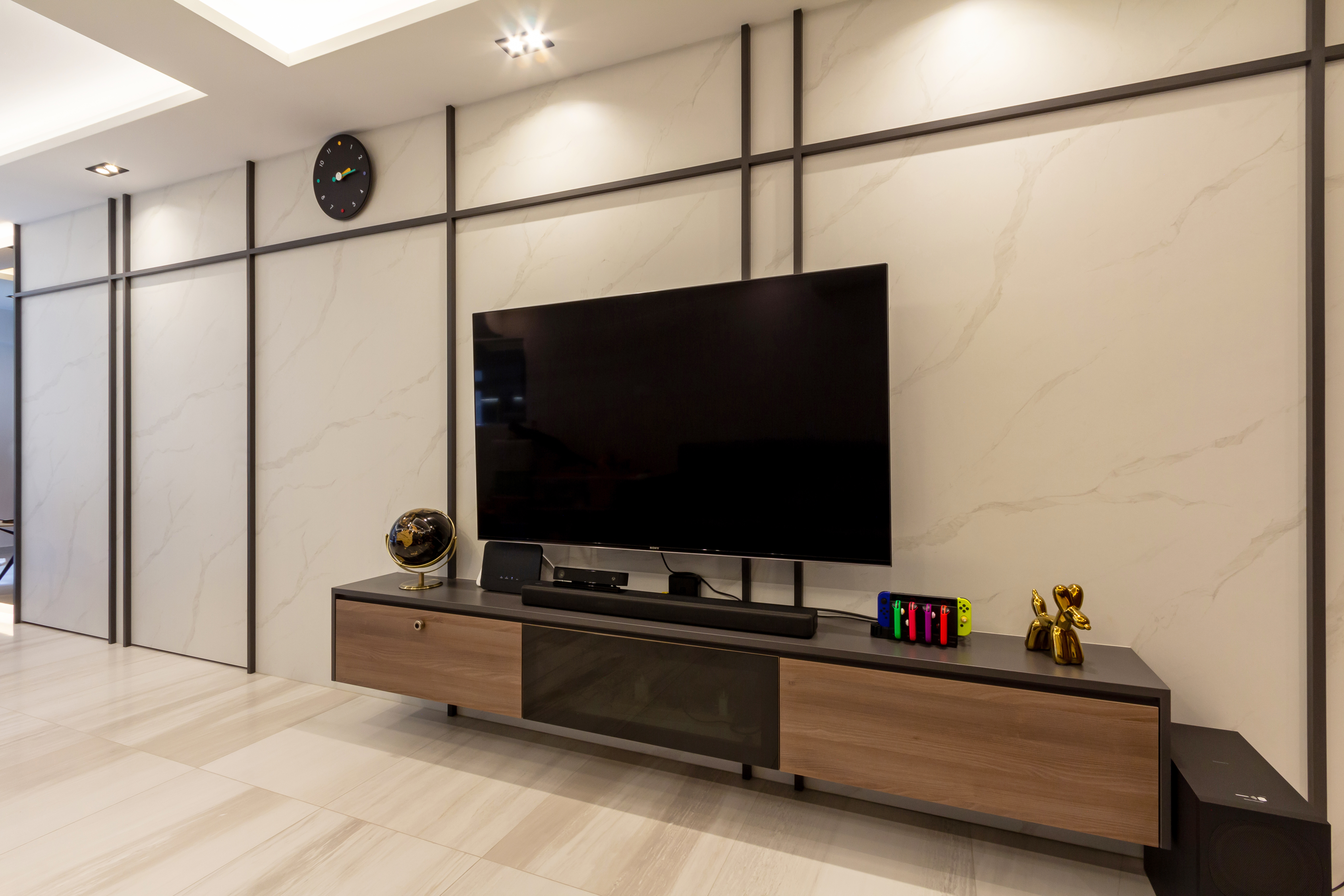 Modern, Scandinavian Design - Living Room - HDB 4 Room - Design by Fineline Design Pte Ltd