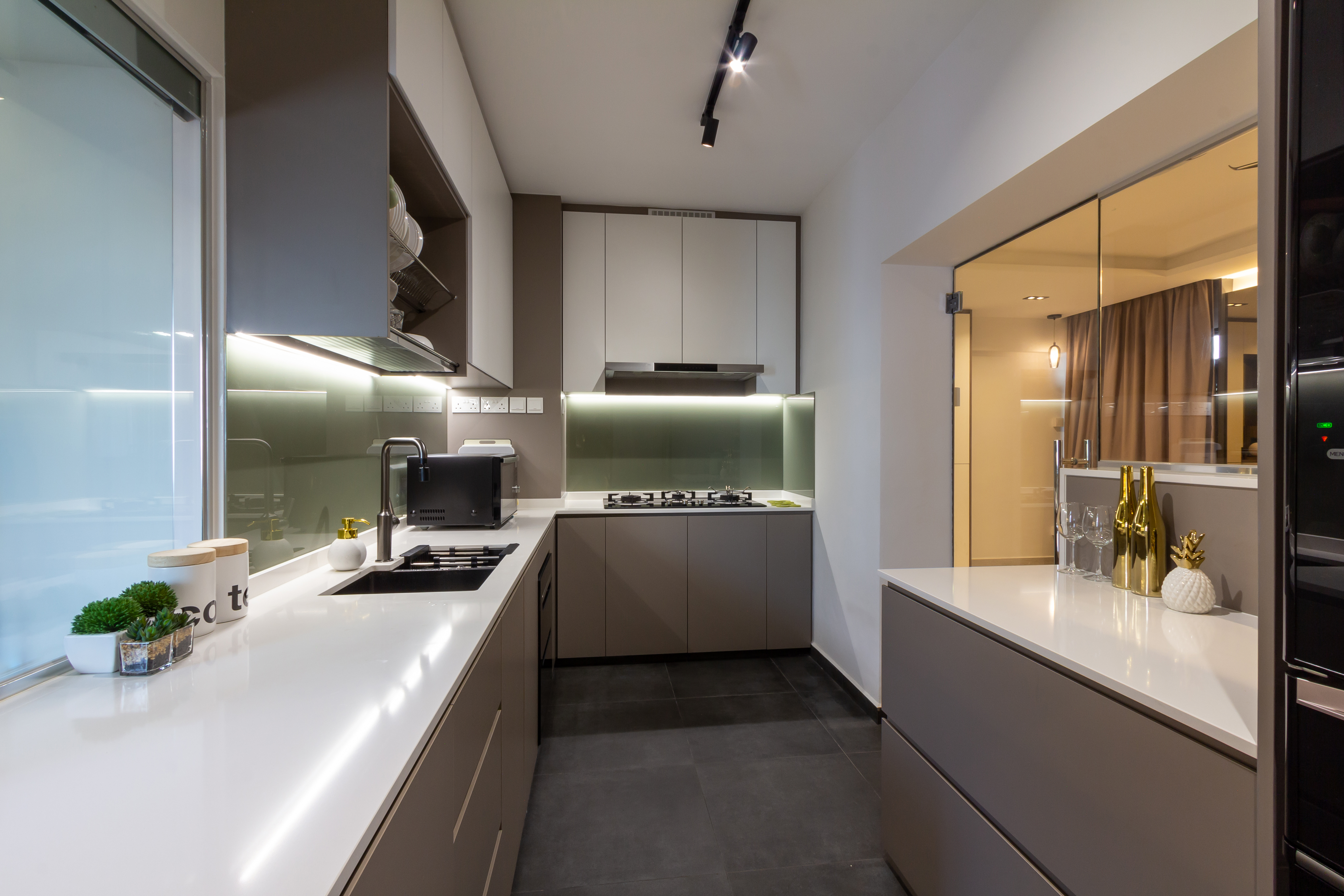 Modern, Scandinavian Design - Kitchen - HDB 4 Room - Design by Fineline Design Pte Ltd