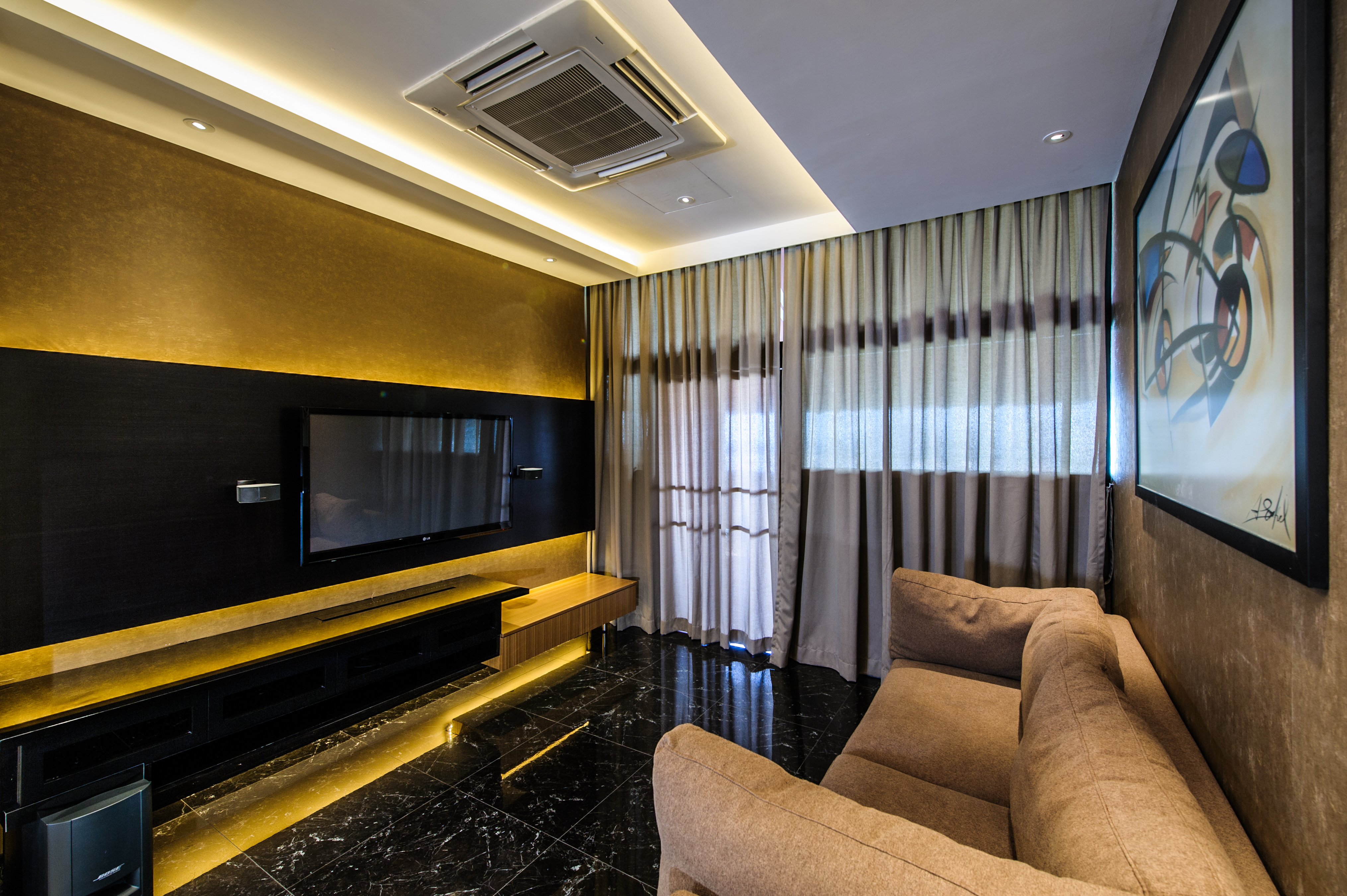 Contemporary, Eclectic Design - Living Room - Office - Design by Fineline Design Pte Ltd