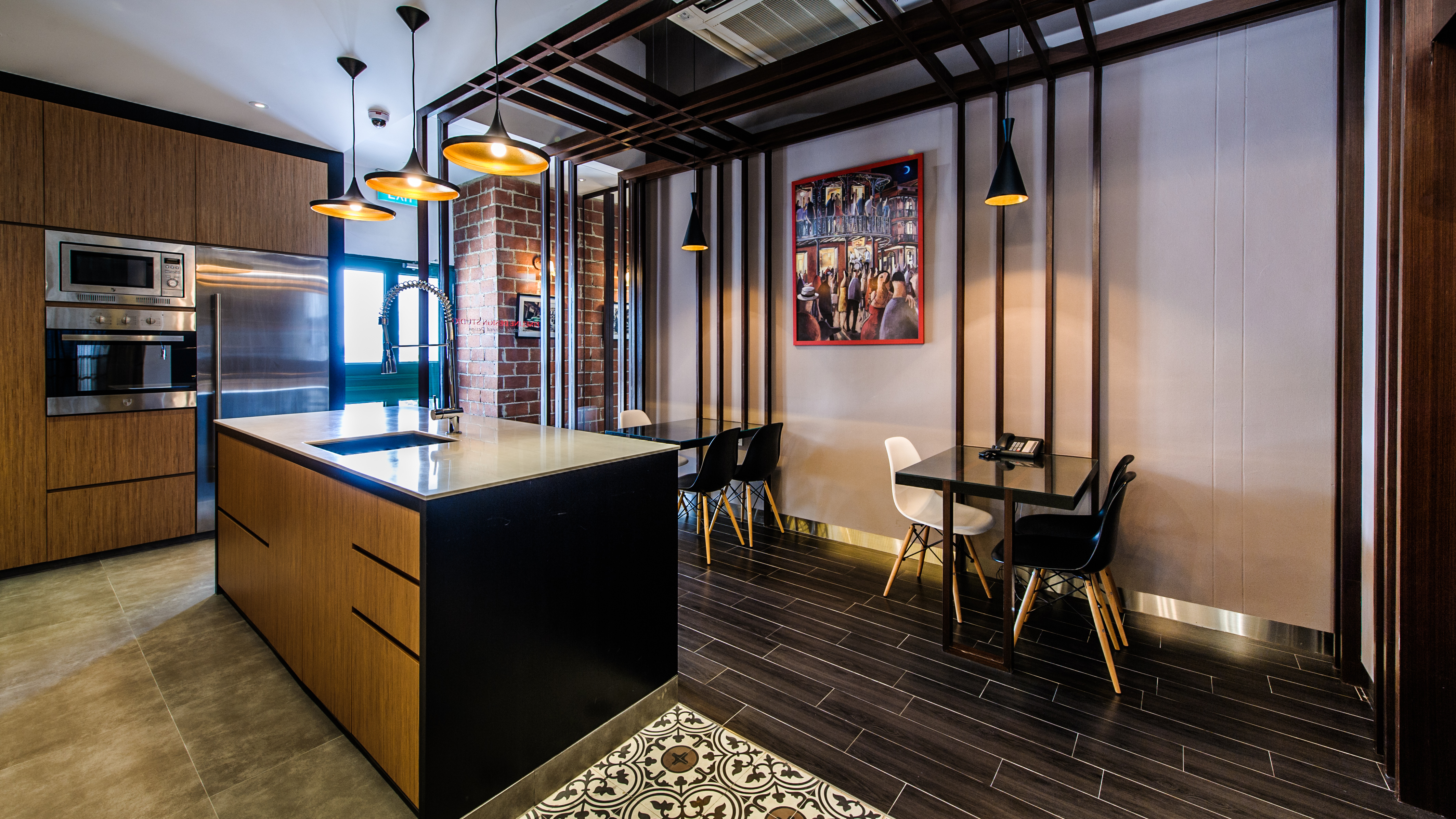 Contemporary, Eclectic Design - Dining Room - Office - Design by Fineline Design Pte Ltd
