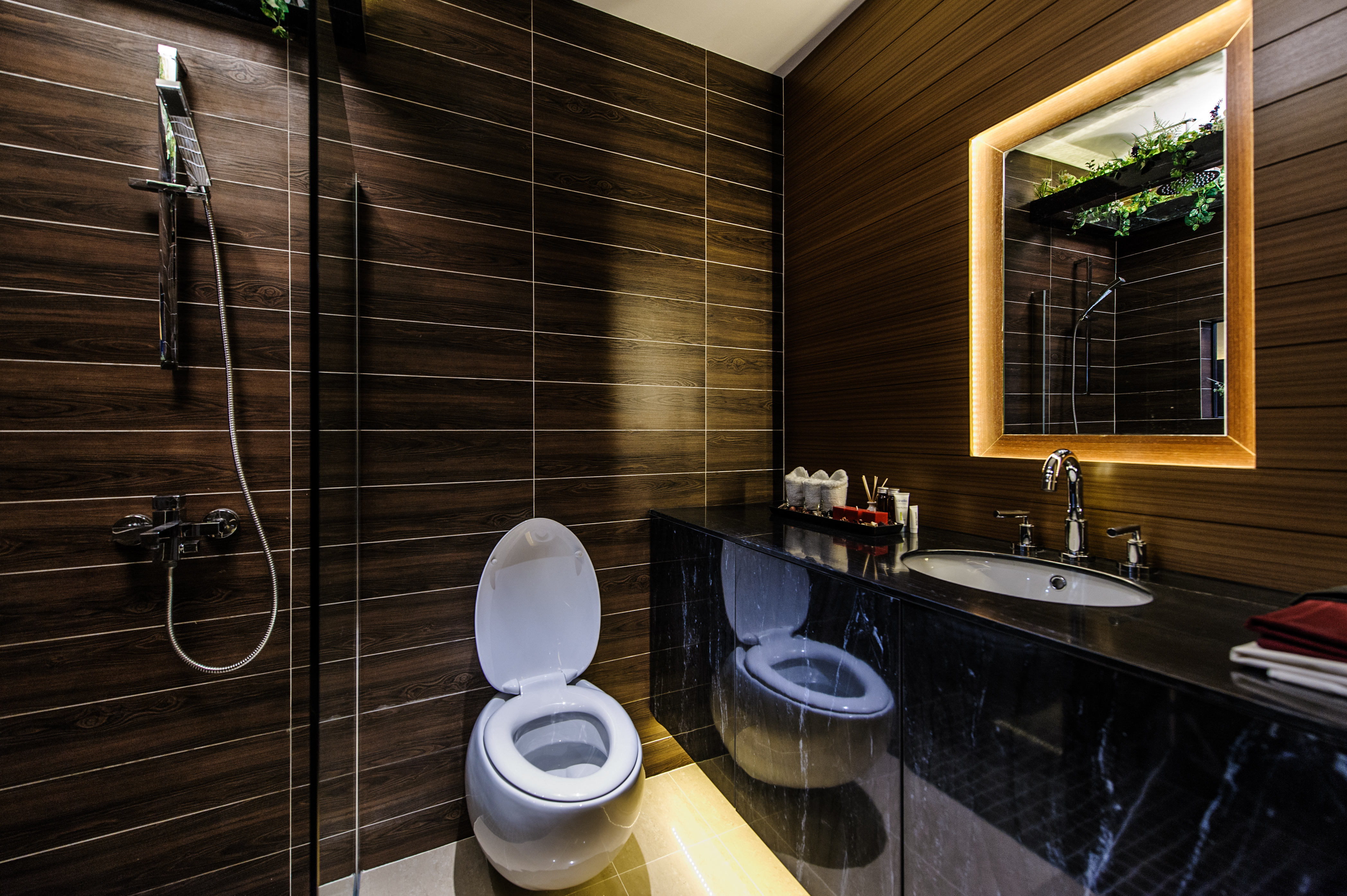 Contemporary, Eclectic Design - Bathroom - Office - Design by Fineline Design Pte Ltd