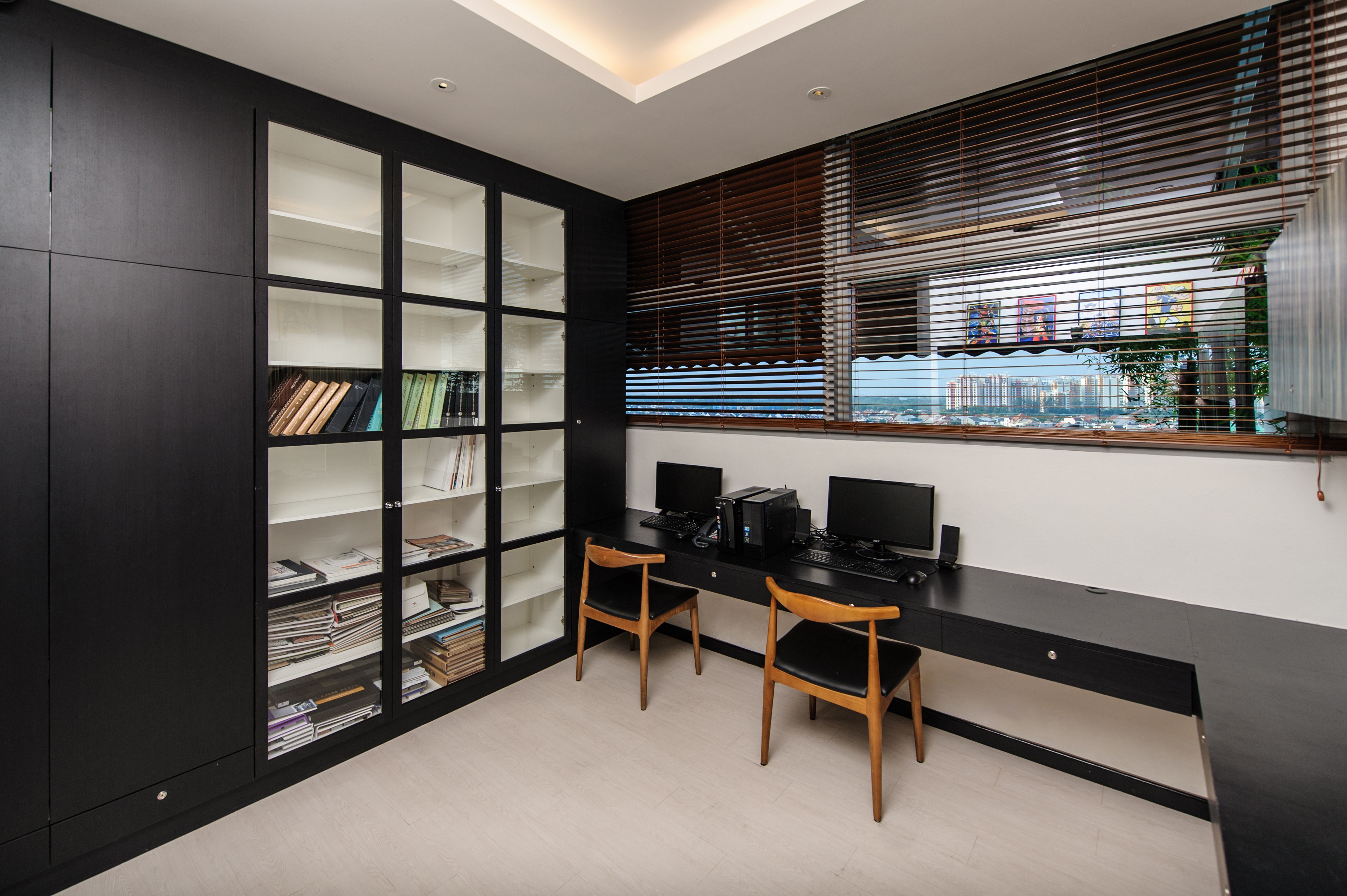 Contemporary, Eclectic Design - Study Room - Office - Design by Fineline Design Pte Ltd