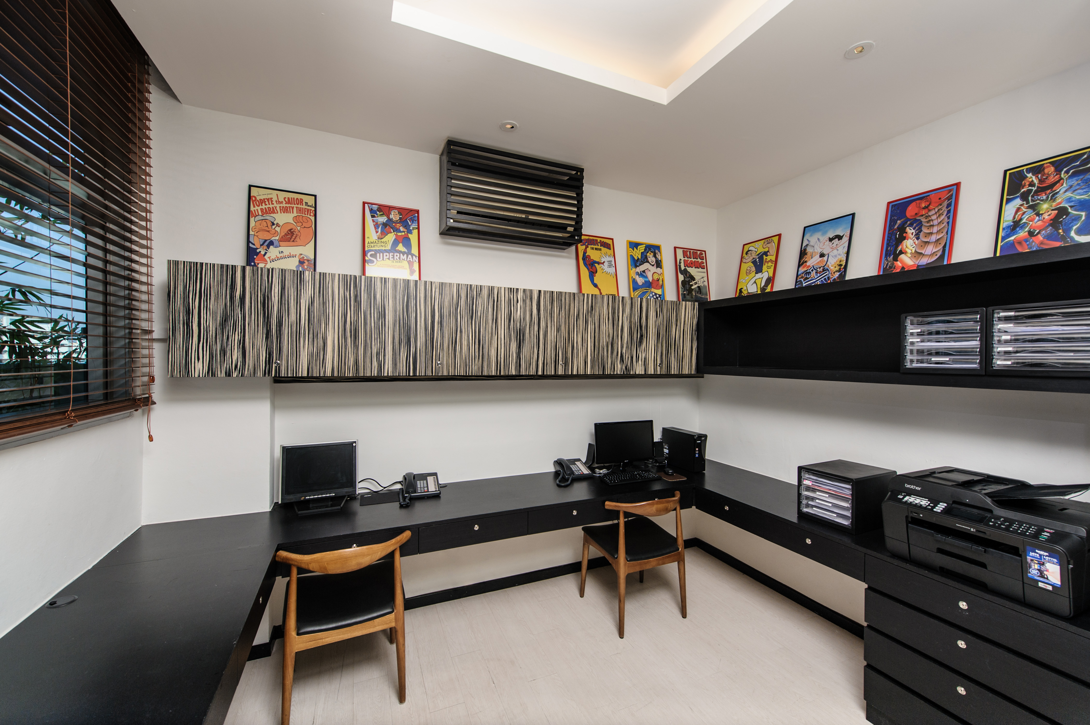 Contemporary, Eclectic Design - Study Room - Office - Design by Fineline Design Pte Ltd