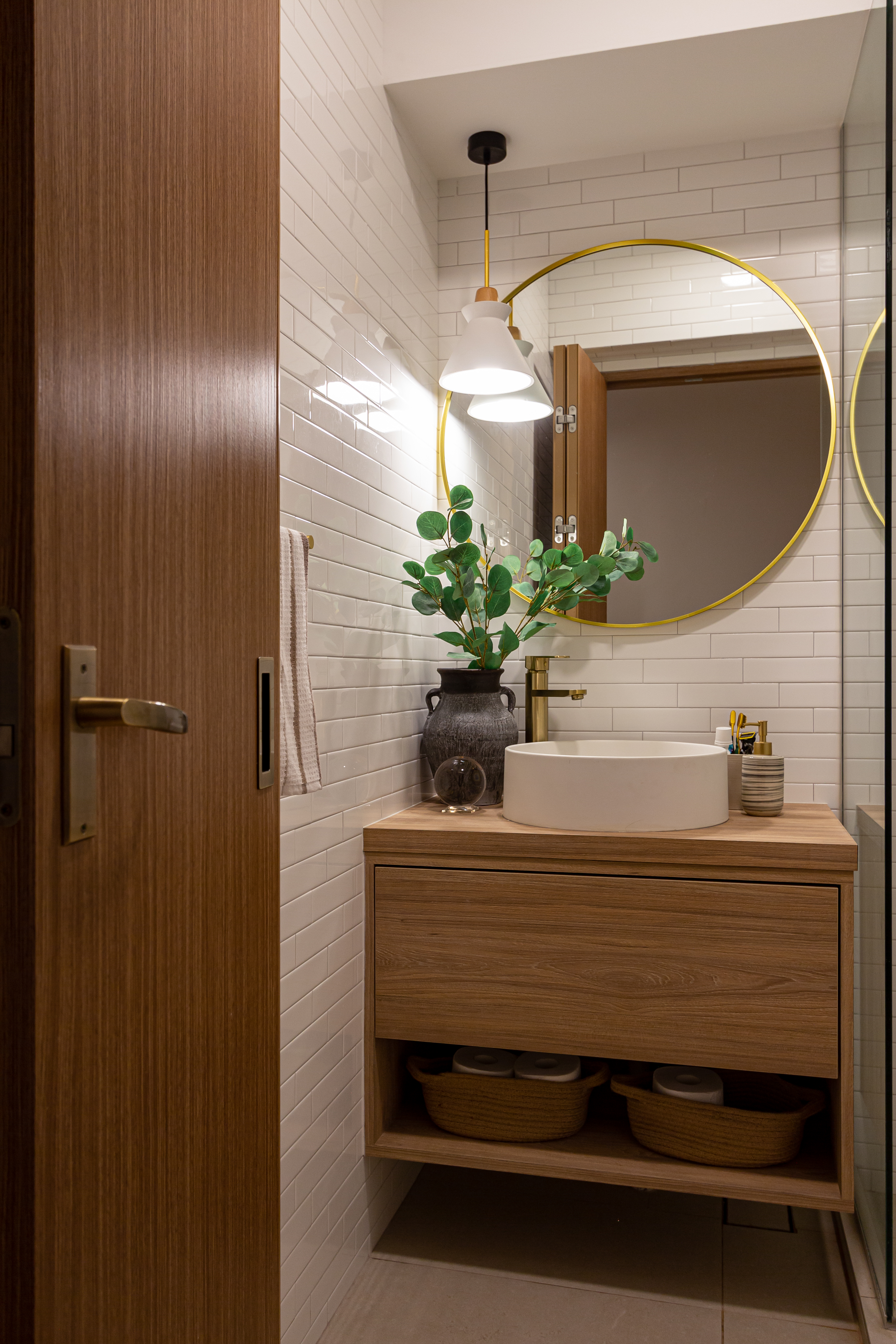 Eclectic Design - Bathroom - HDB 4 Room - Design by Fineline Design Pte Ltd