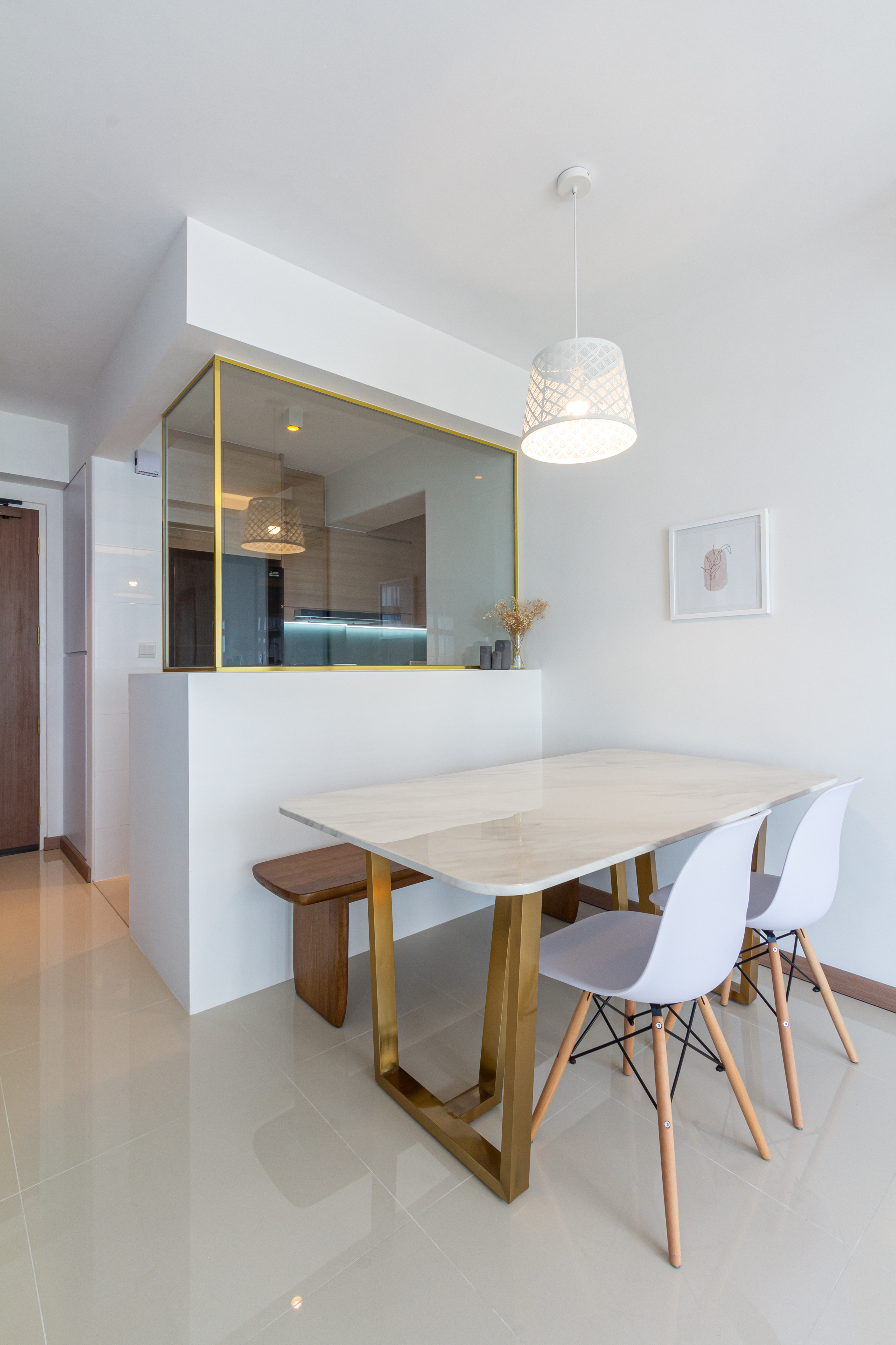 Scandinavian Design - Dining Room - HDB 4 Room - Design by Fineline Design Pte Ltd