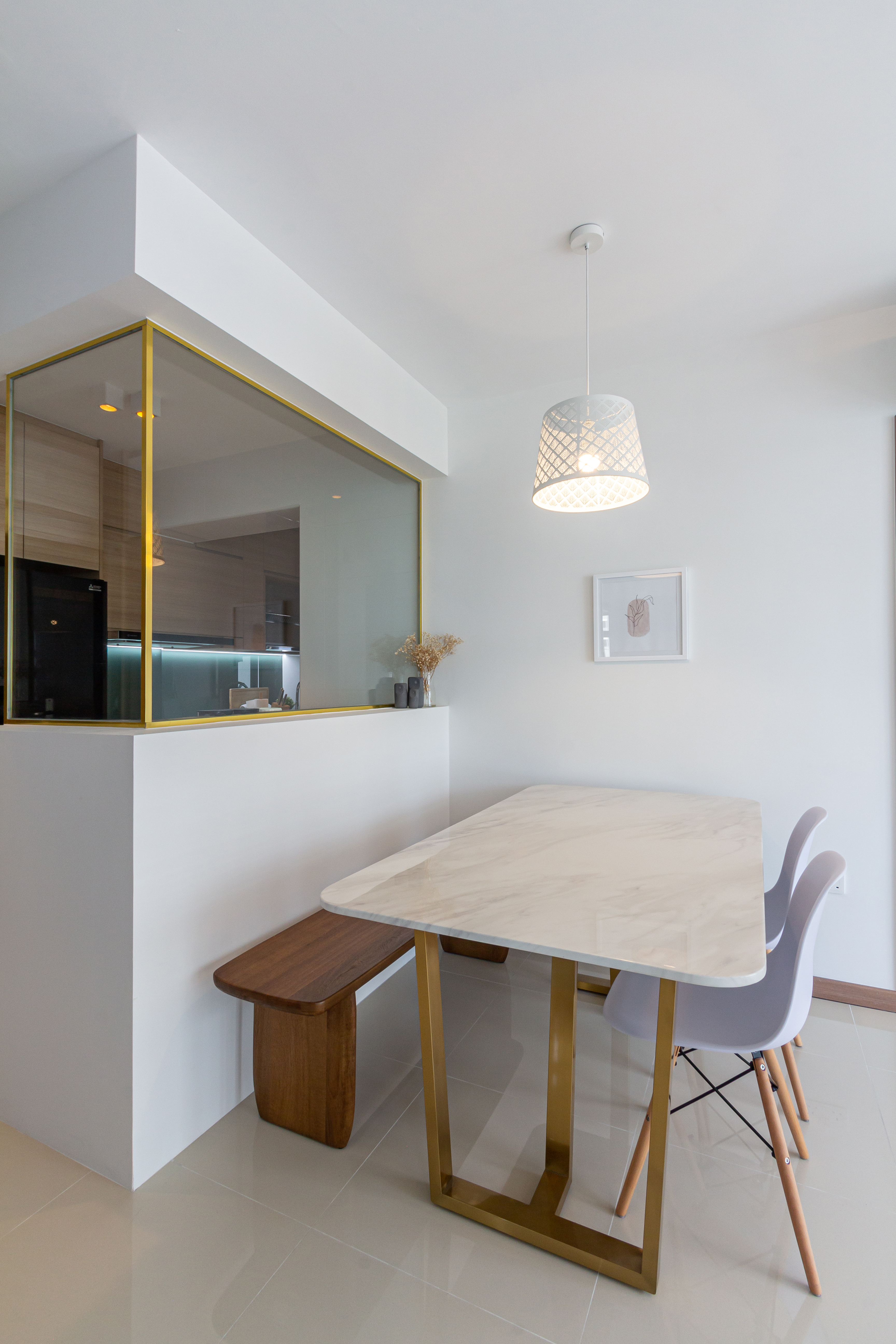 Scandinavian Design - Dining Room - HDB 4 Room - Design by Fineline Design Pte Ltd