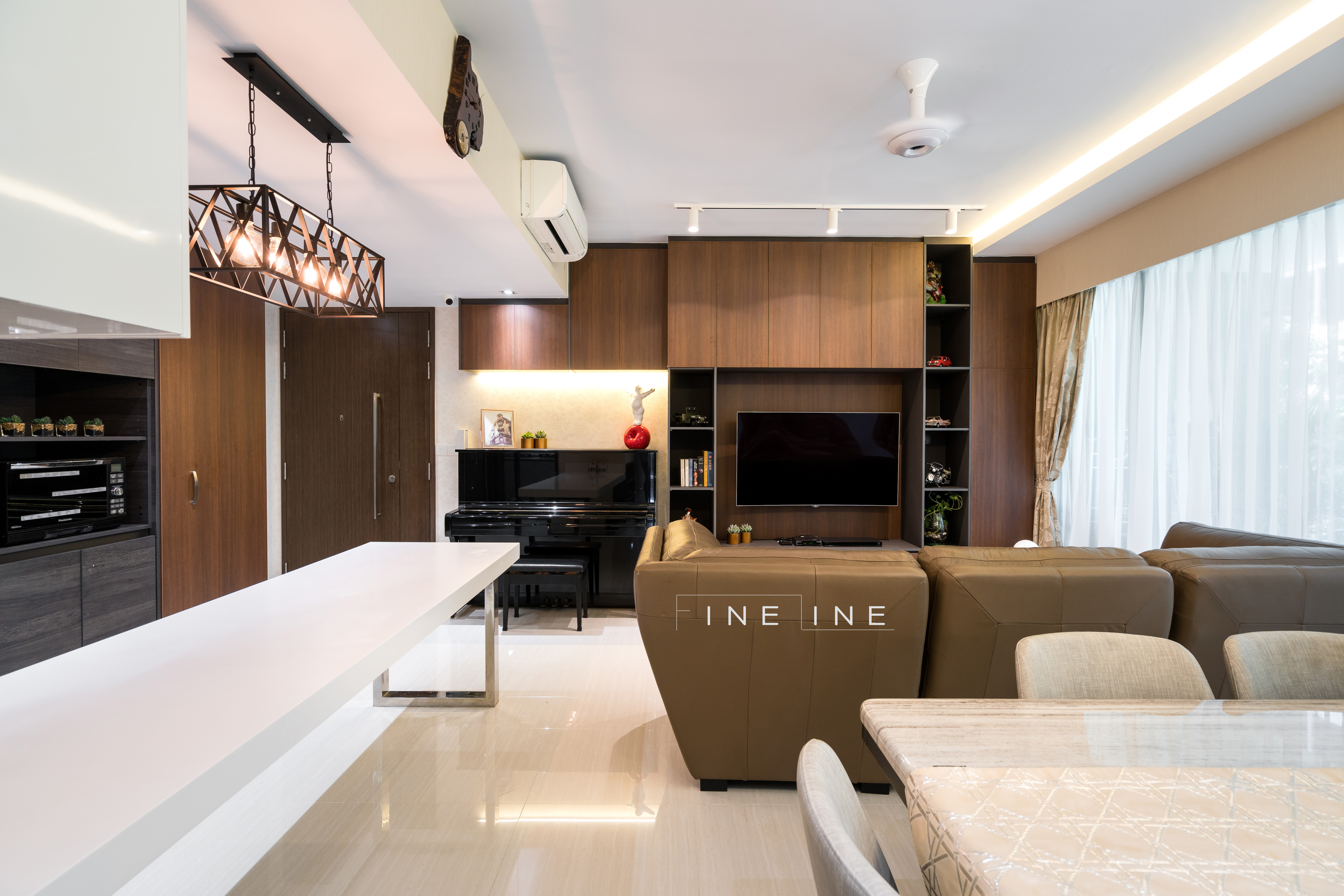 Contemporary Design - Living Room - Condominium - Design by Fineline Design Pte Ltd