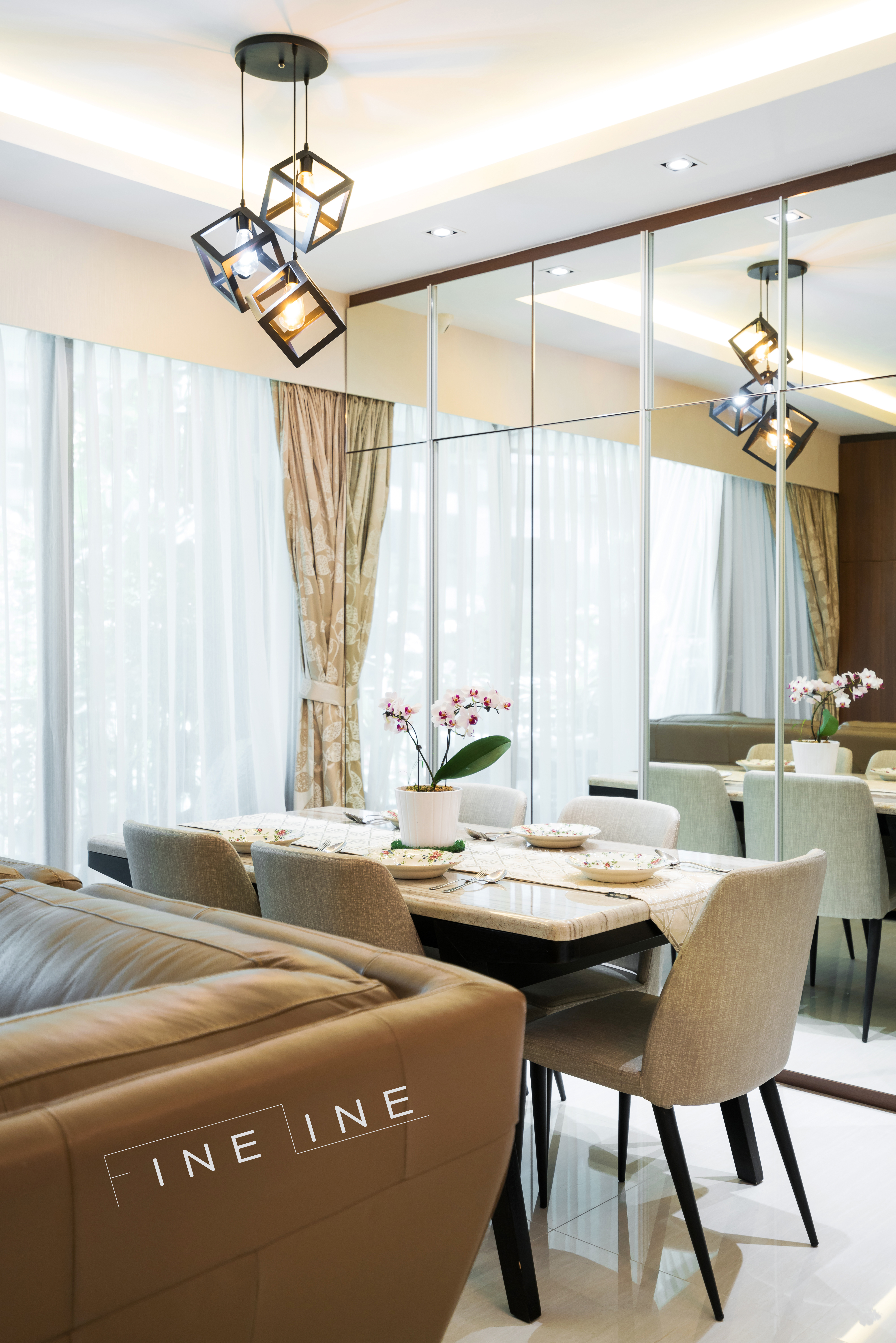 Contemporary Design - Dining Room - Condominium - Design by Fineline Design Pte Ltd