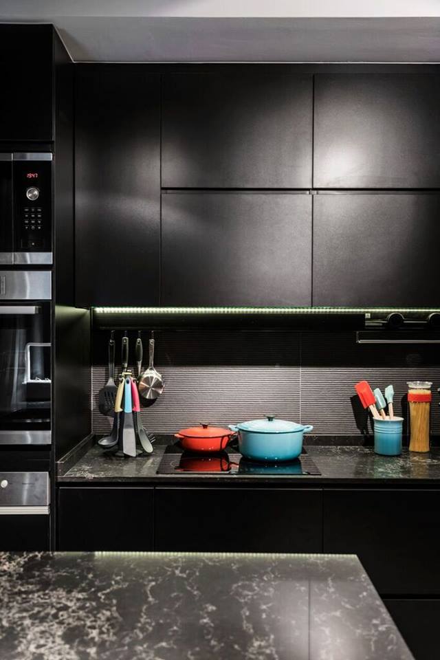 Modern, Rustic Design - Kitchen - Condominium - Design by Fineline Design Pte Ltd