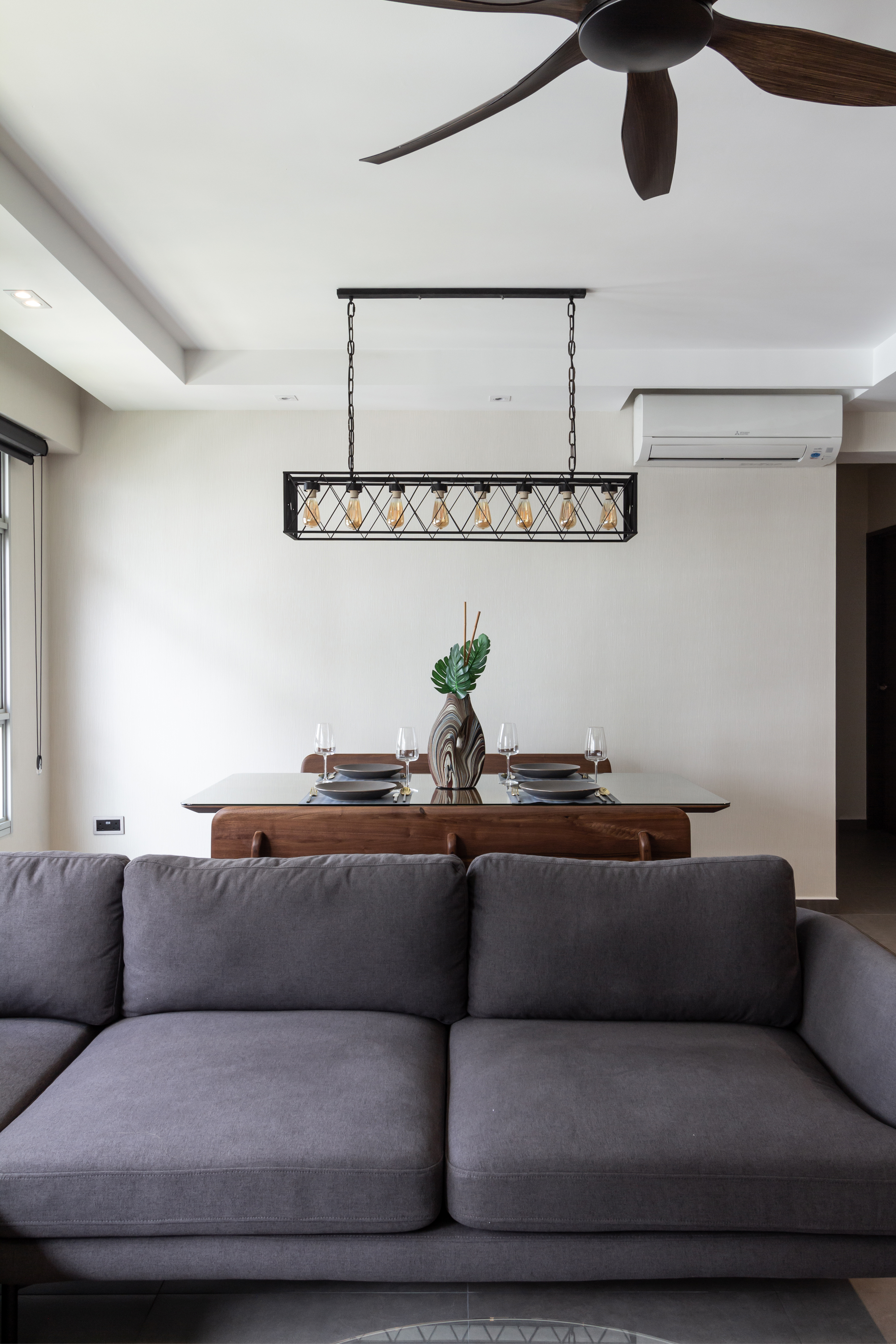 Contemporary, Industrial, Modern Design - Living Room - HDB 5 Room - Design by Fineline Design Pte Ltd