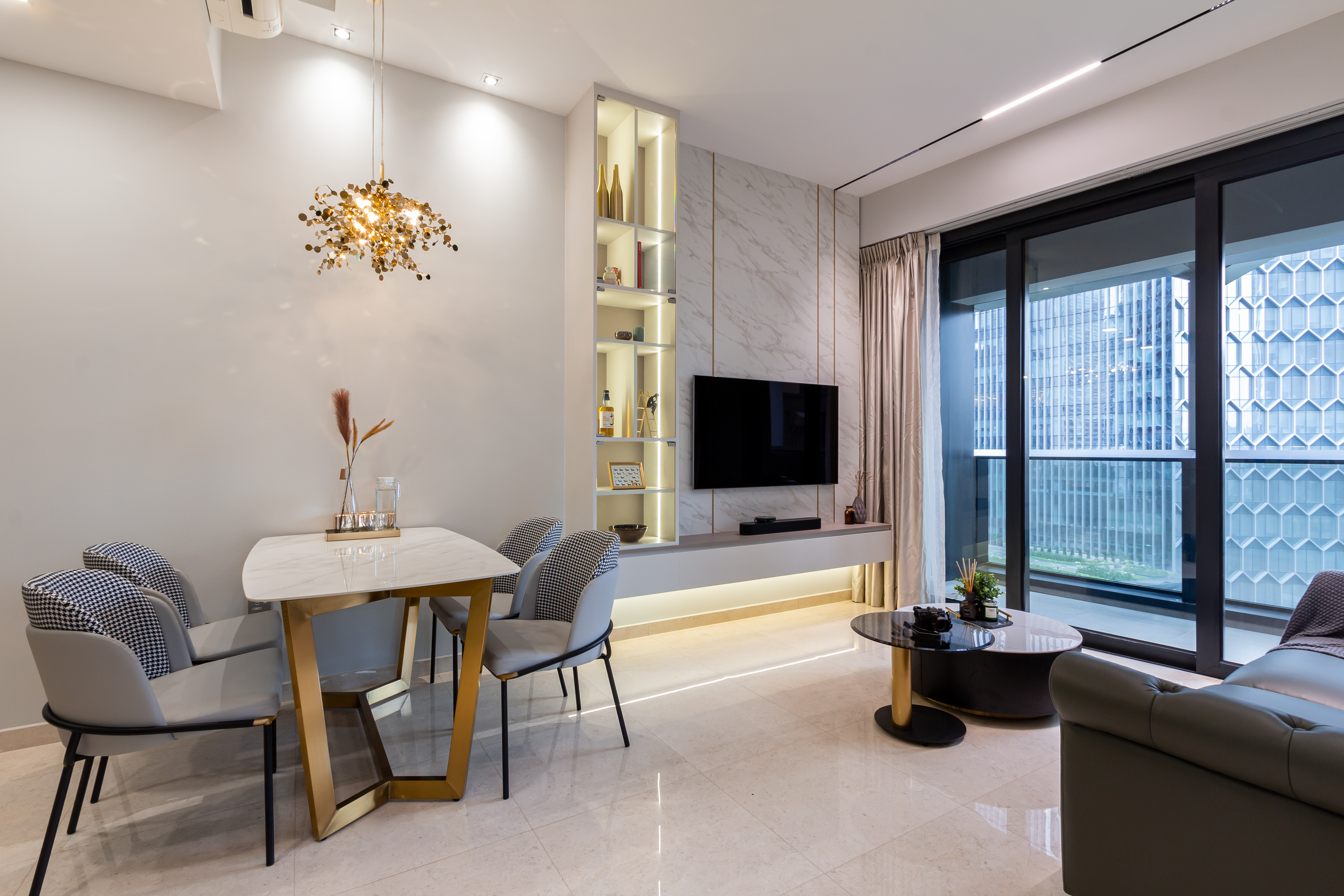 Modern Design - Living Room - Condominium - Design by Fineline Design Pte Ltd