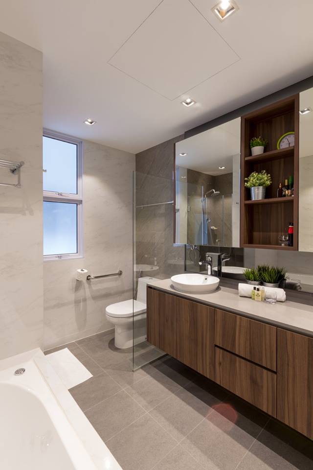 Contemporary, Modern Design - Bathroom - Condominium - Design by Fineline Design Pte Ltd